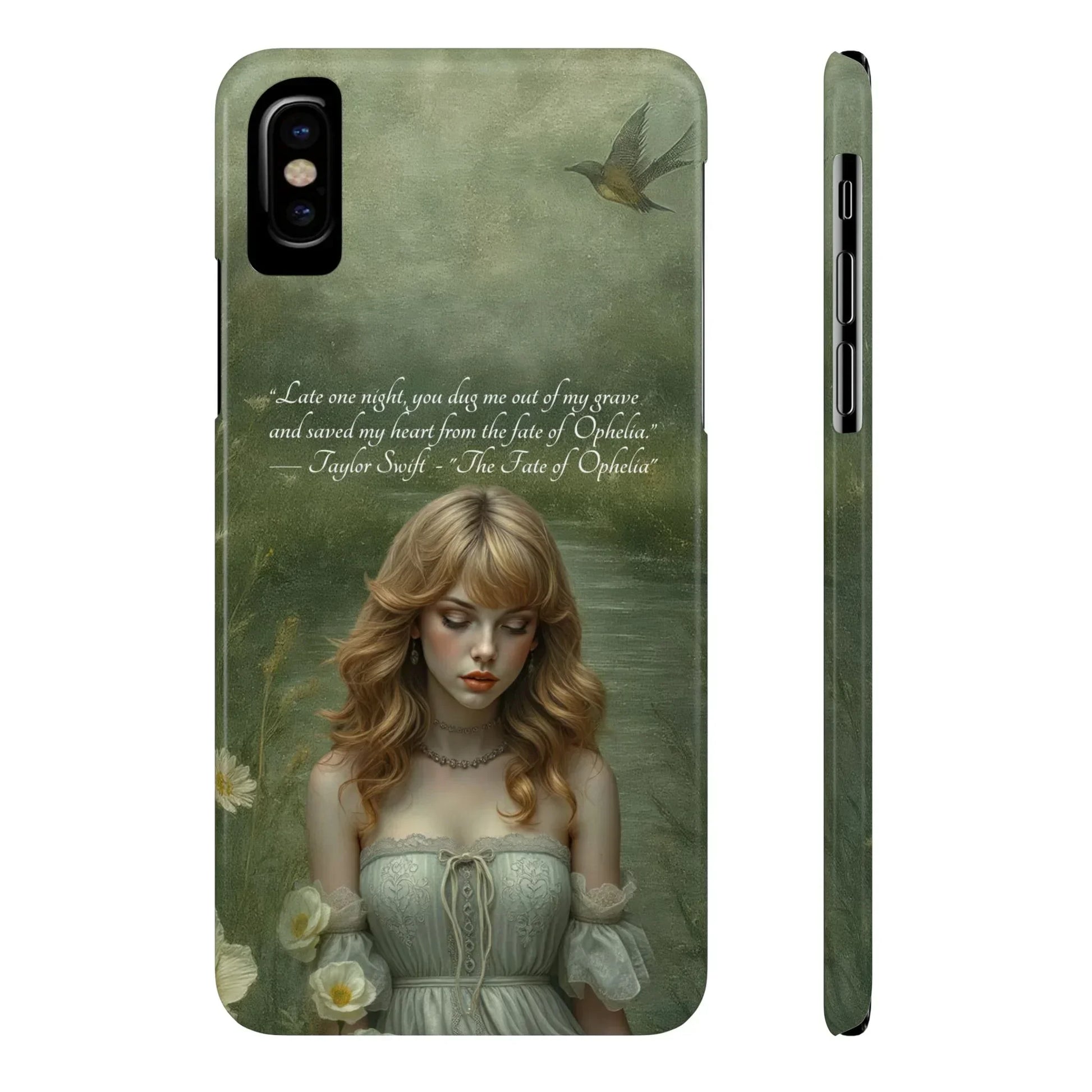 "Melancholic Ophelia" Phone Case for iPhone 11-17 Models - KARARMDESIGN