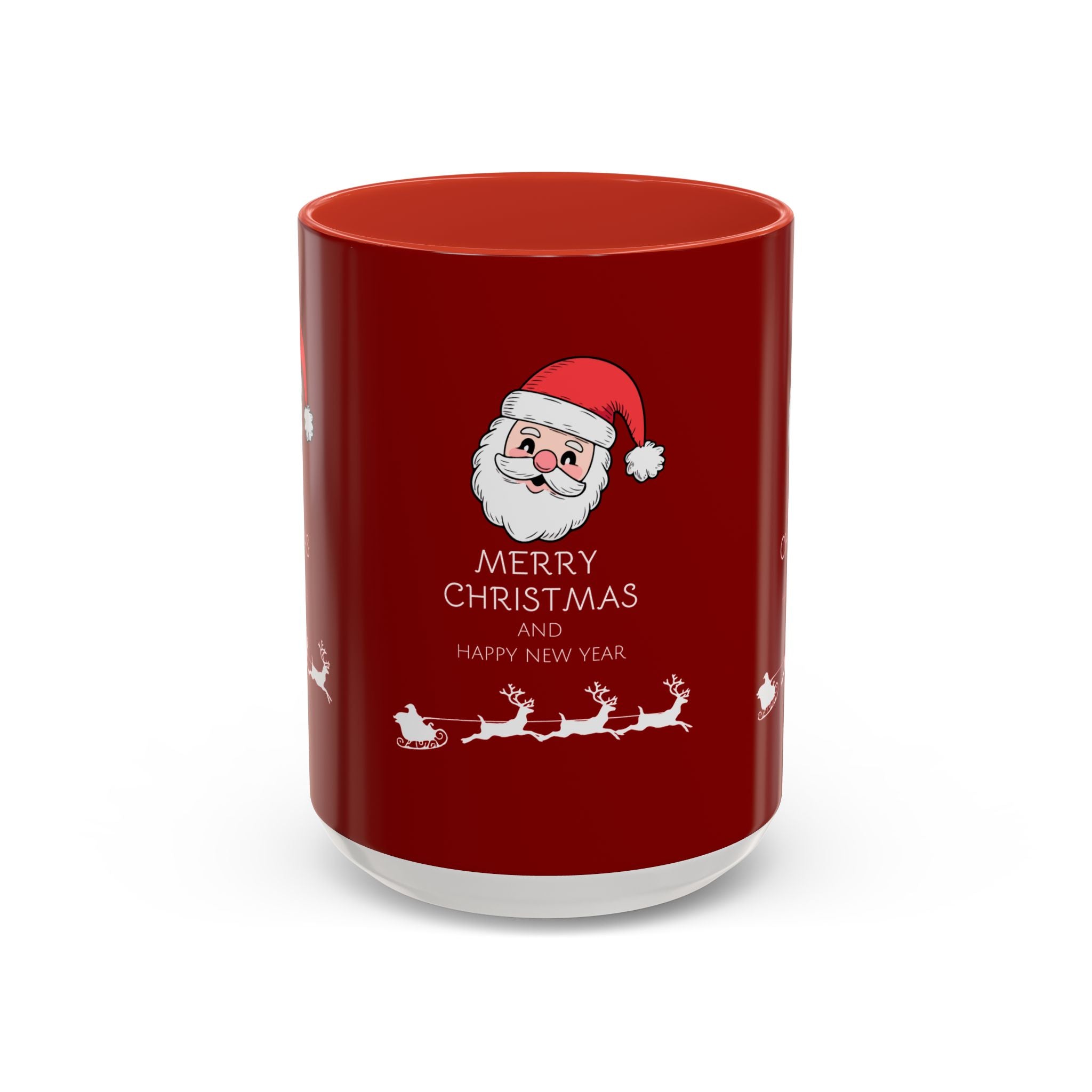 Season’s Smile – Christmas and New Year Accent Coffee Mug (11, 15oz)
