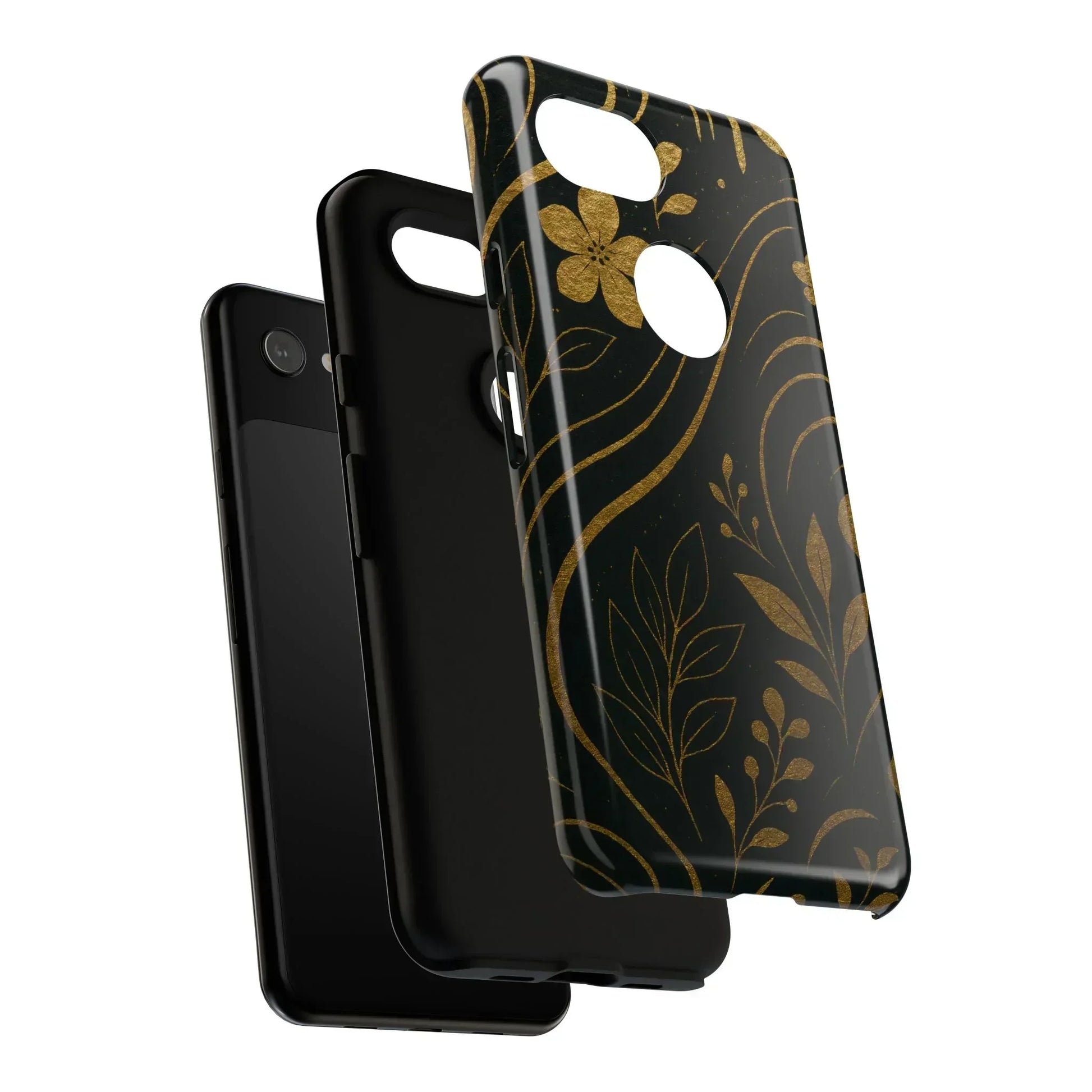 Foil Frenzy Abstract Gold Pattern Phone Case for Samsung Galaxy and Google Pixel - KarArmDesign