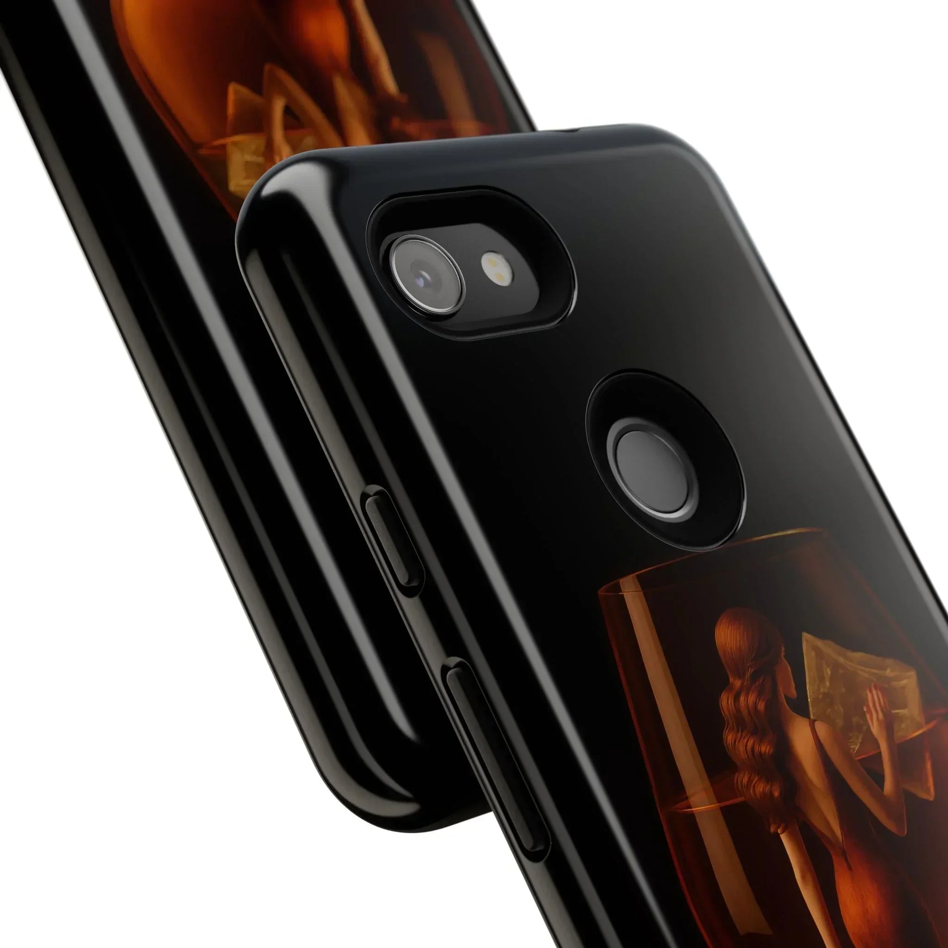 Elegant Midnight Lady Phone Case for iPhone 8-16 and Google Pixel up to 9 Models - KarArmDesign