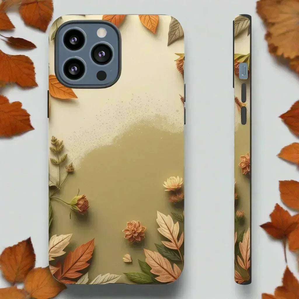 Autumn Leaves Phone Case for iPhone 8–16 and Galaxy S10–S25 - KARARMDESIGN