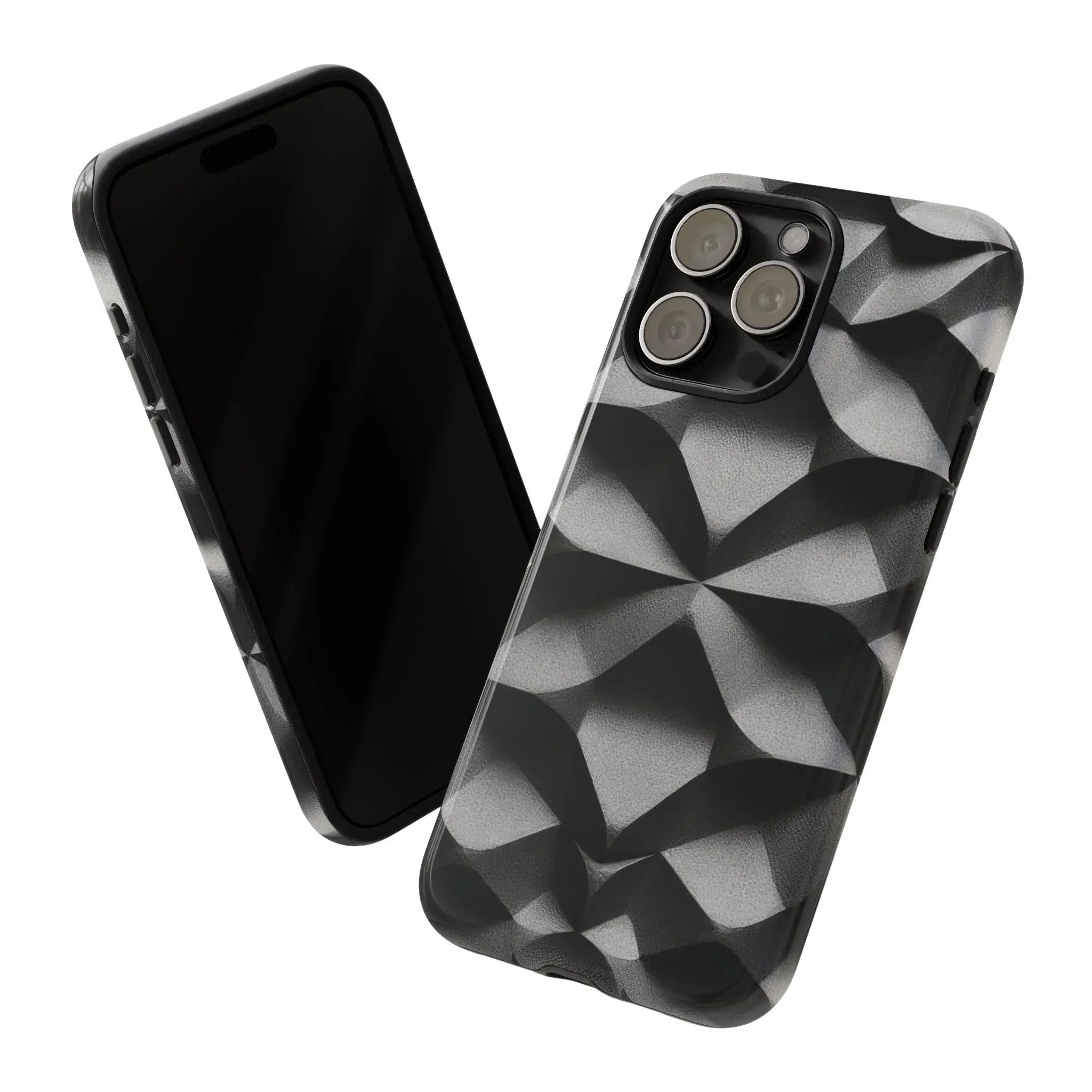 3D Geometric Phone Case for iPhone 8–17 - KARARMDESIGN