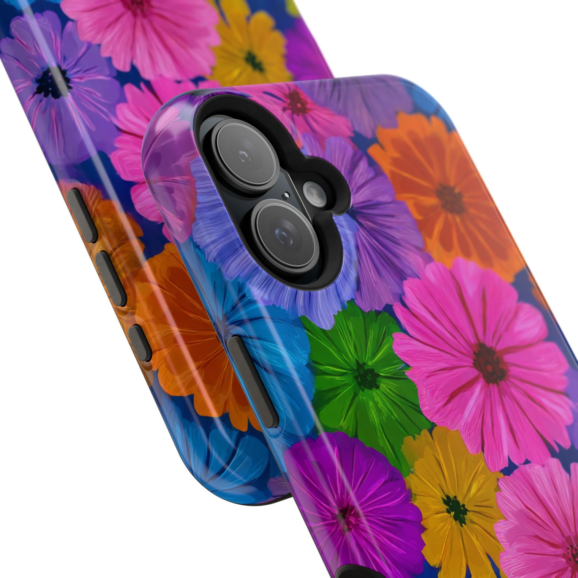 Bloom Pattern Phone Case for iPhone 11-17 and Galaxy S21-S22 Models - KARARMDESIGN