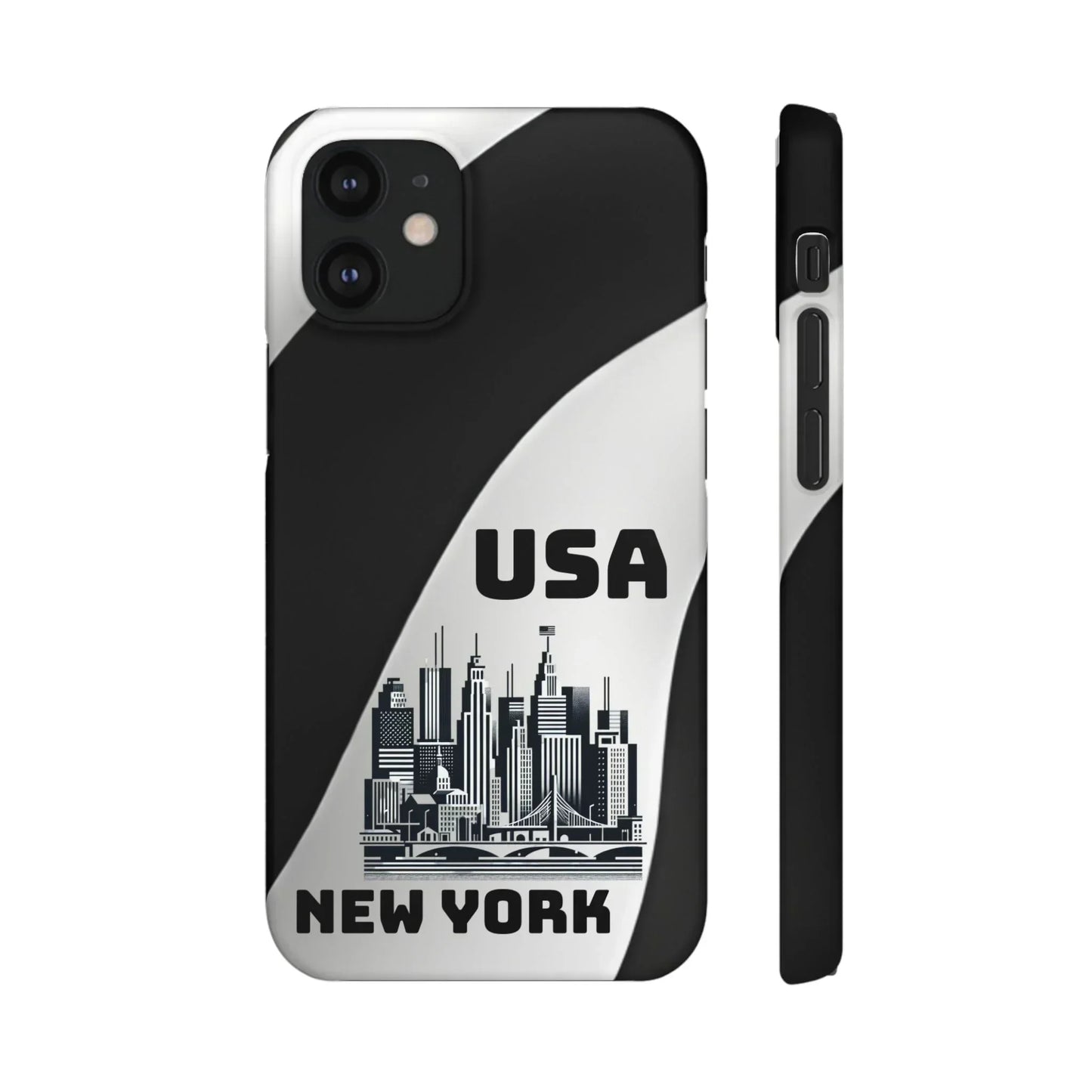 Monochrome New York City Skyline Phone Case for iPhone, Galaxy & Pixel - KarArmDesign