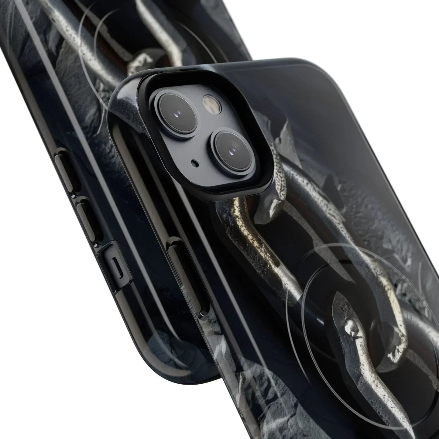“Iron Chain” Tough Magnetic Phone Case for iPhone 14-16 Models - KarArmDesign