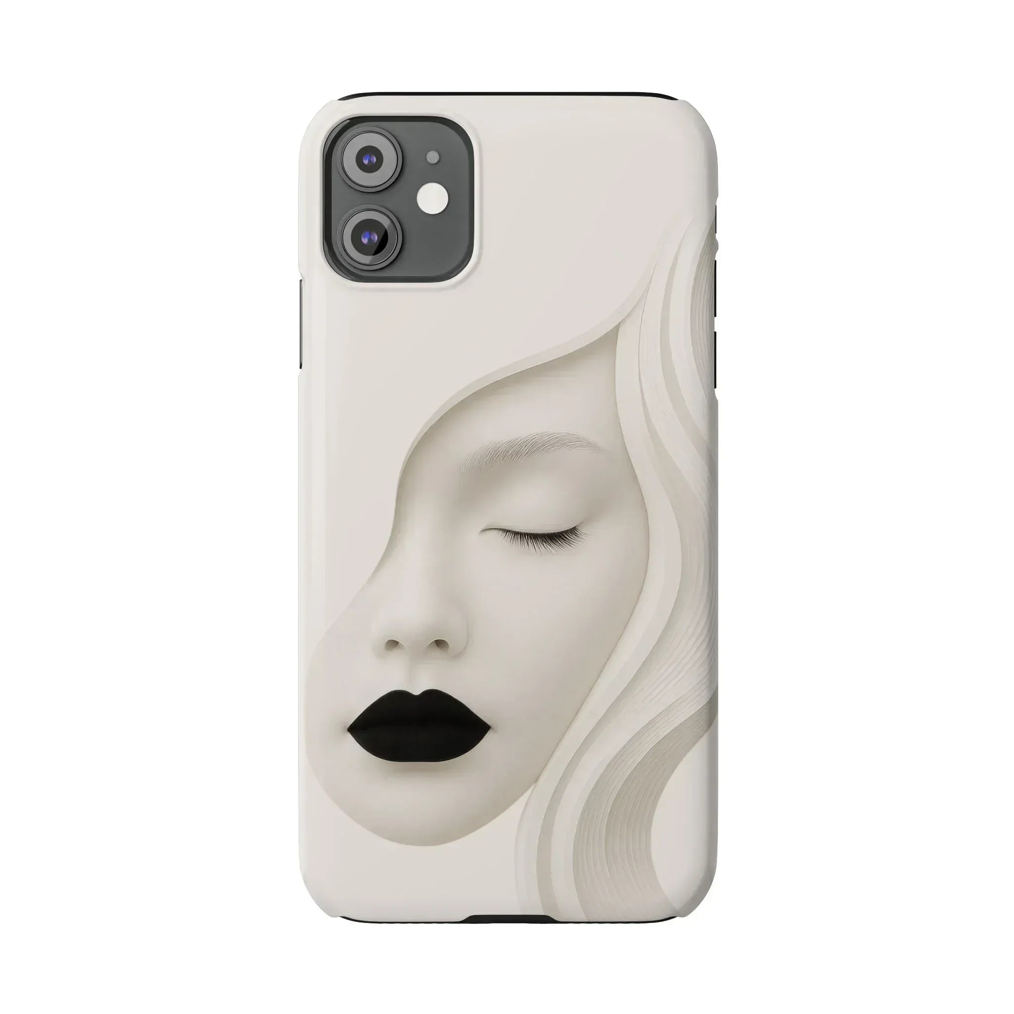 Minimalist Face Phone Case for iPhone 11-17 - KARARMDESIGN