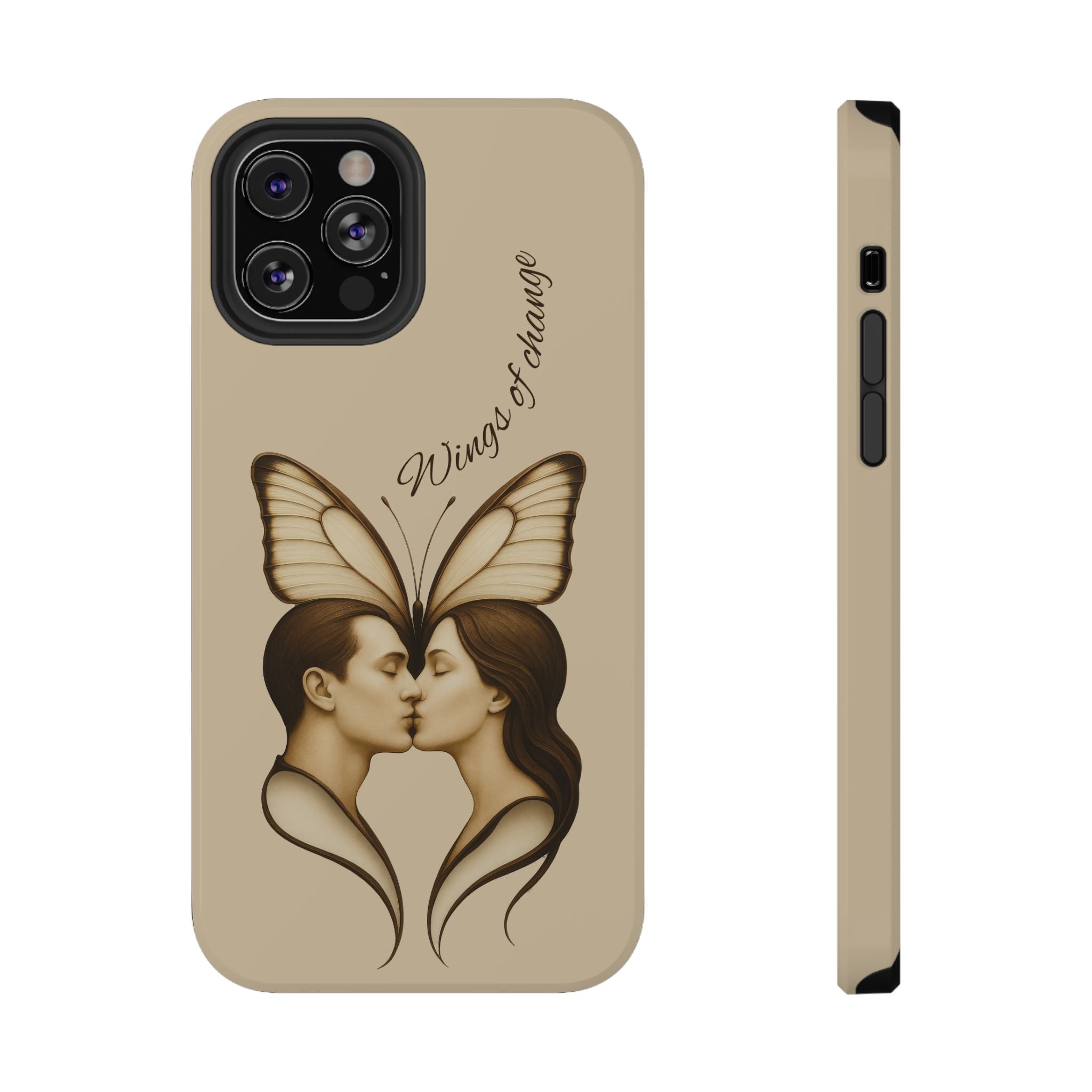 Romantic Butterfly Couple Phone Case for iPhone 12-16 and Galaxy S21-S22