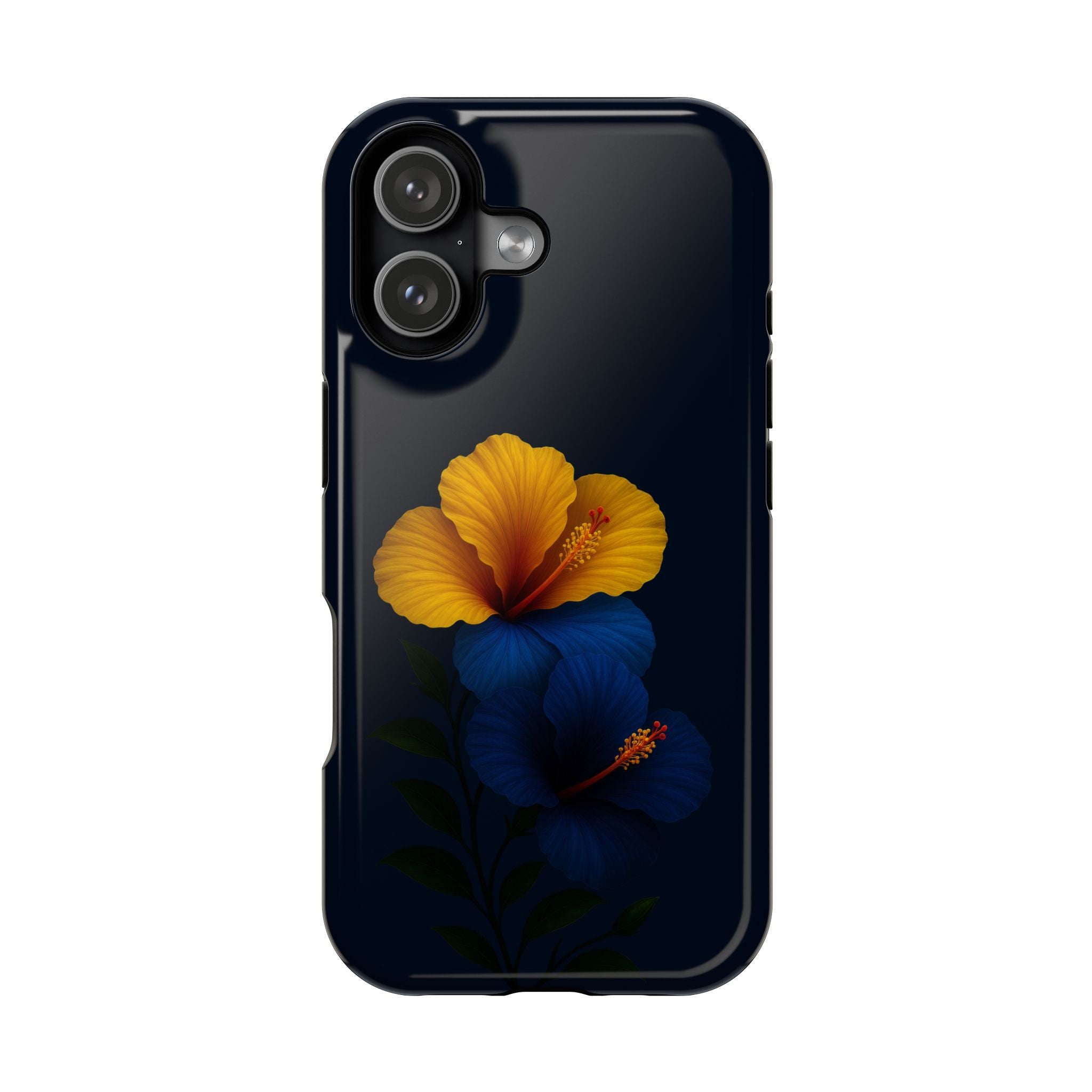 Elegant Hibiscus Phone Case for iPhone 11-17 and Galaxy S21-S22