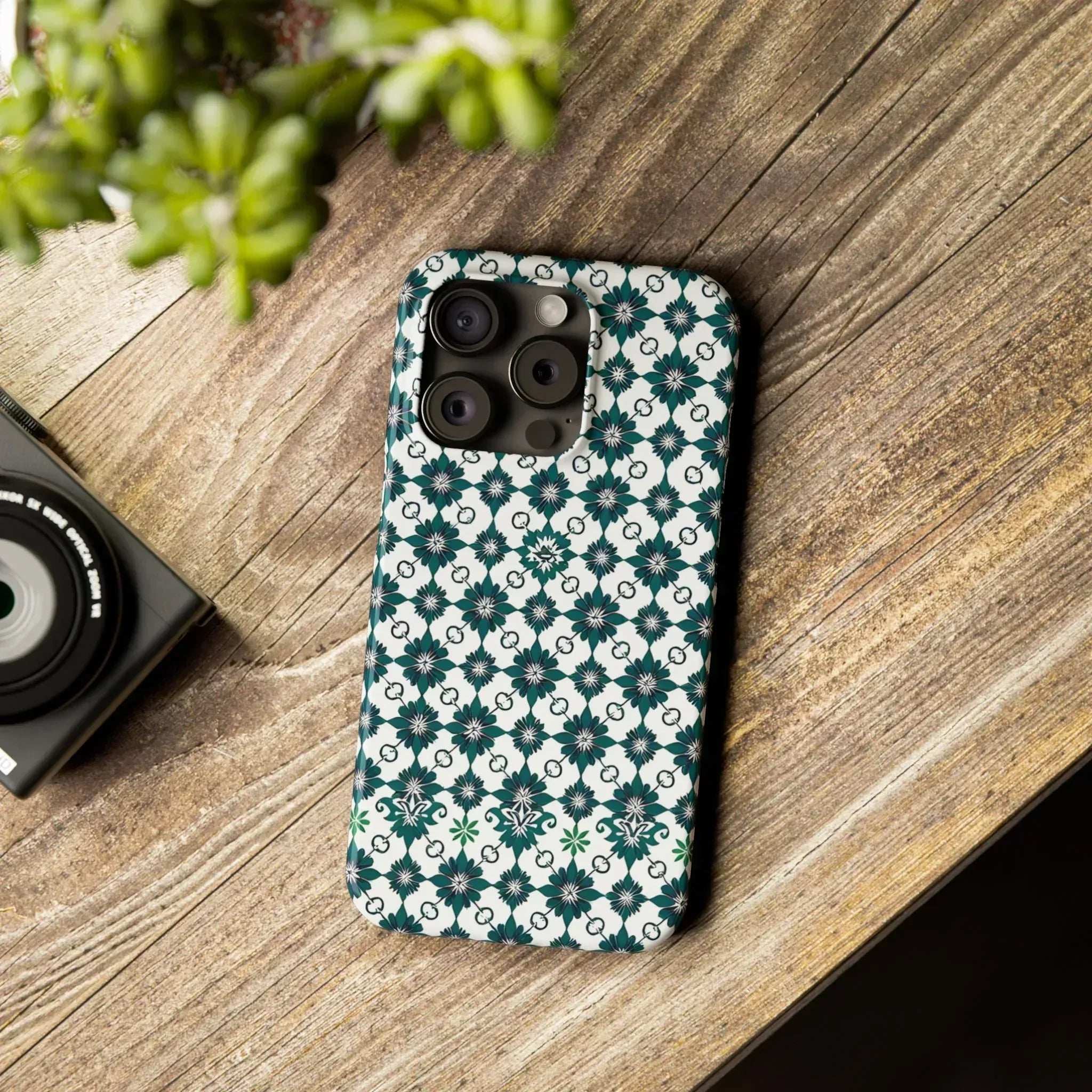 Elegant Geometric Pattern Phone Case for iPhone 11-17 - KARARMDESIGN