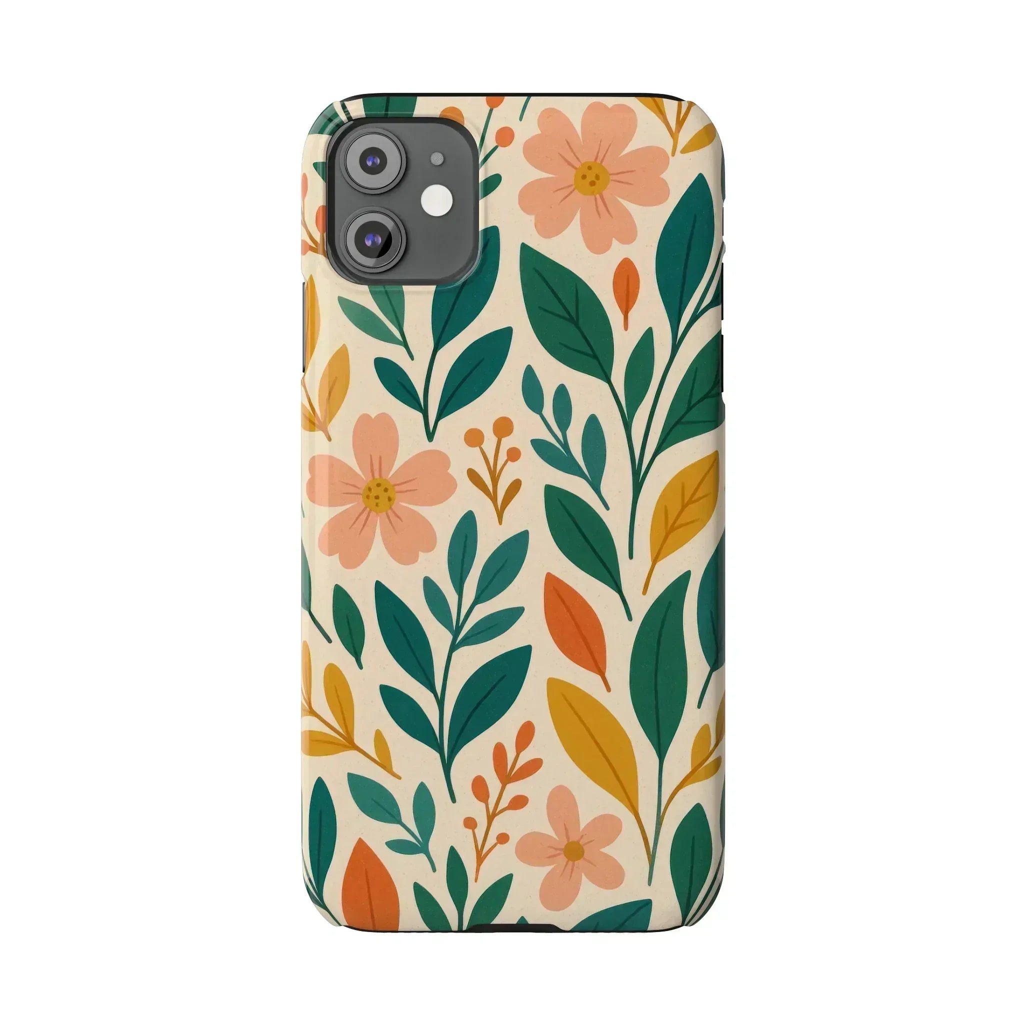 Floral Harmony Phone Case for iPhone 11-16 - KARARMDESIGN