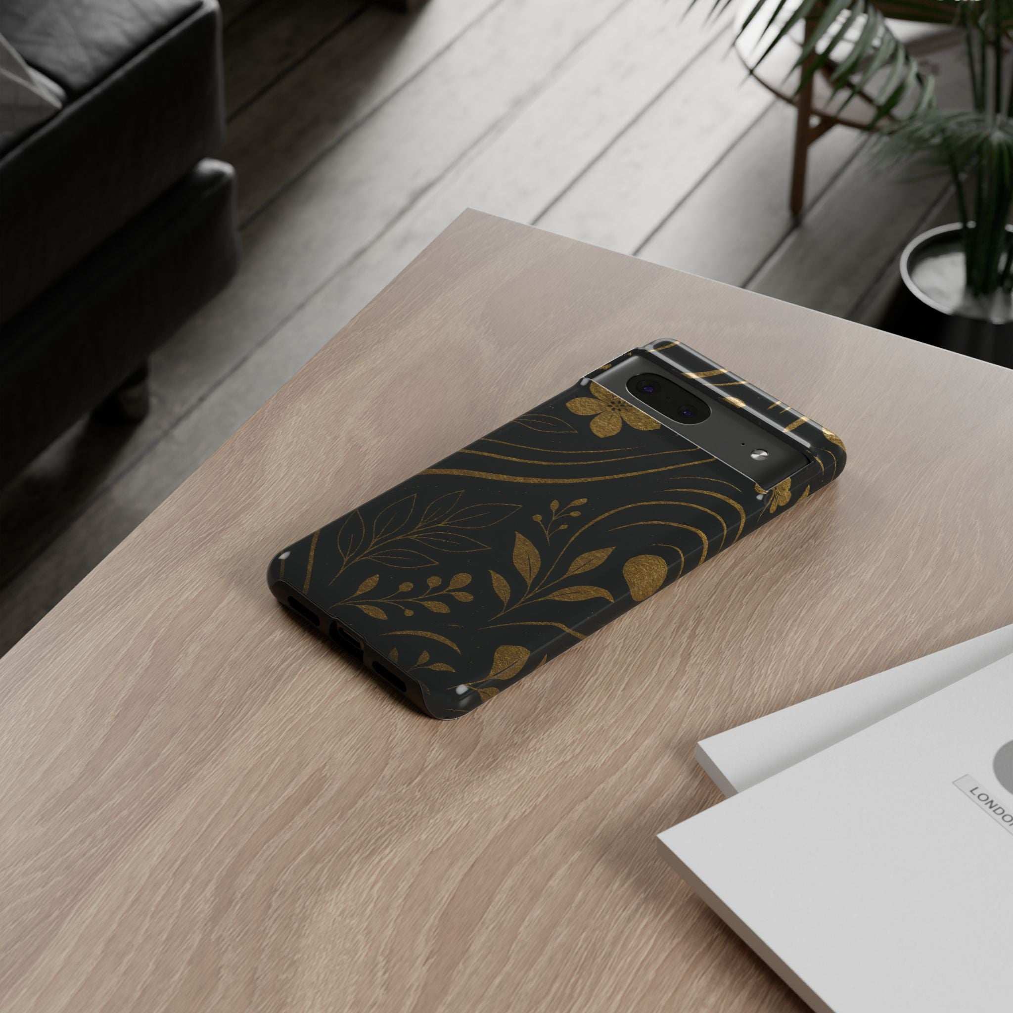 Gold Pattern Tough Phone Case for Samsung Galaxy & Google Pixel