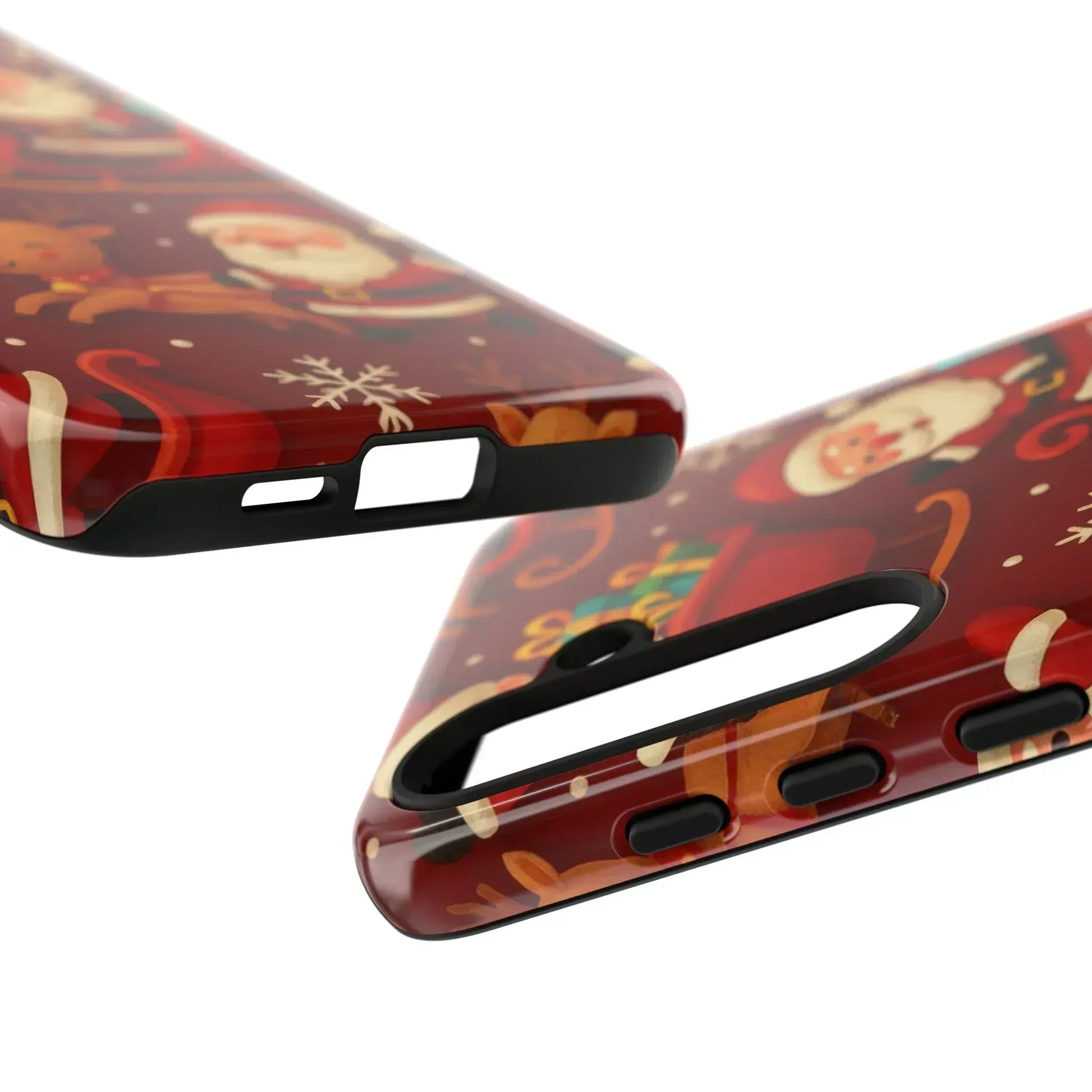 Santa Sleigh Ride Phone Case for iPhone 11-17 and Galaxy S10-S25 - KARARMDESIGN