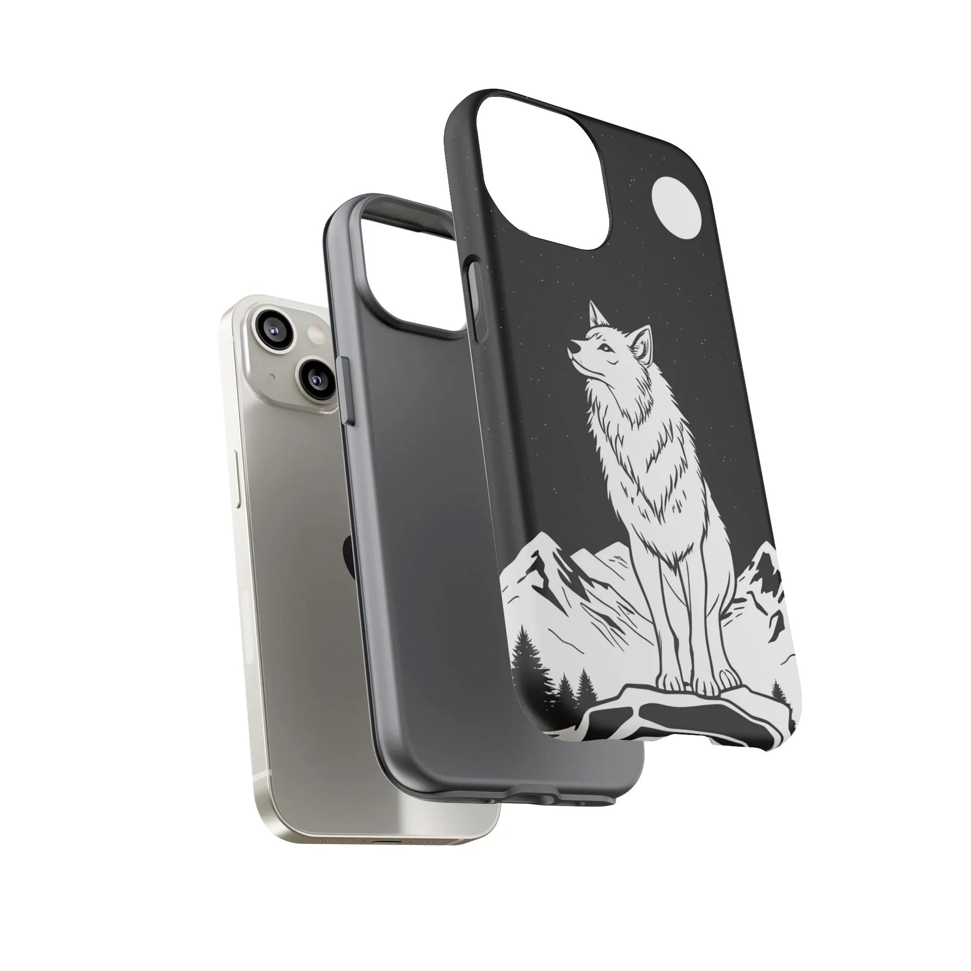 Majestic Wolf Phone Case for iPhone and Galaxy - KARARMDESIGN