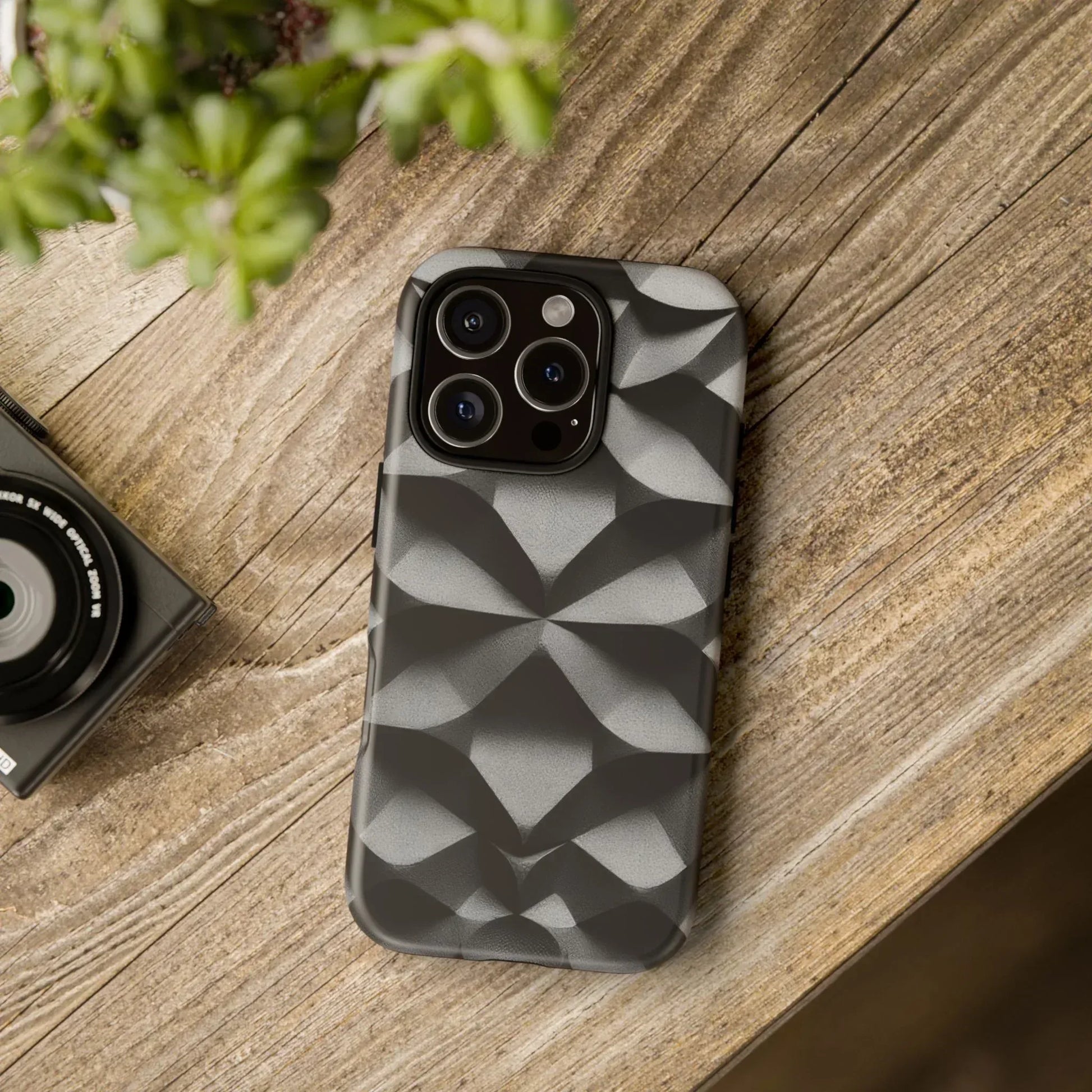 3D Geometric Phone Case for iPhone 8–17 - KARARMDESIGN