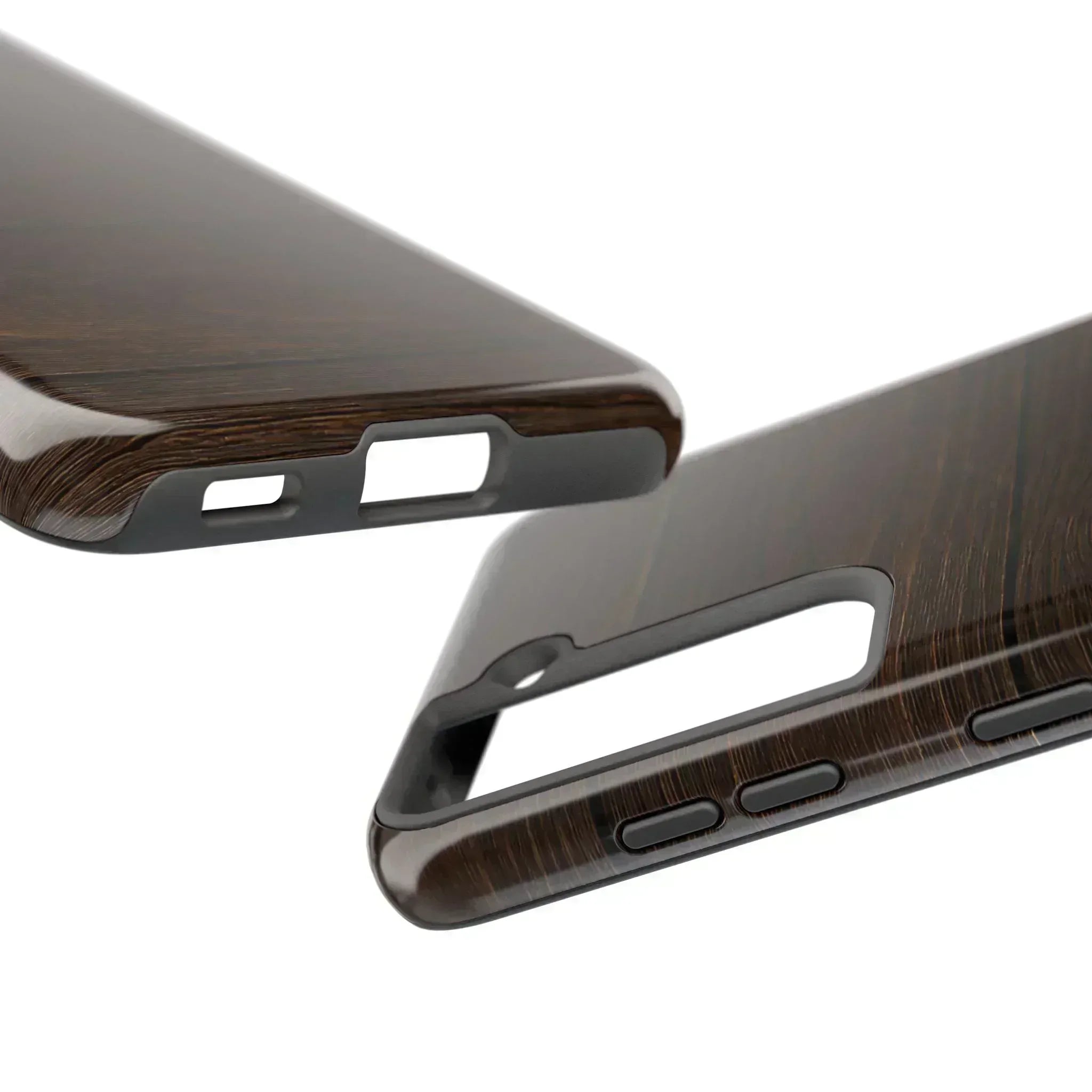 Dark Wood Grain Phone Case for iPhone and Galaxy - KARARMDESIGN