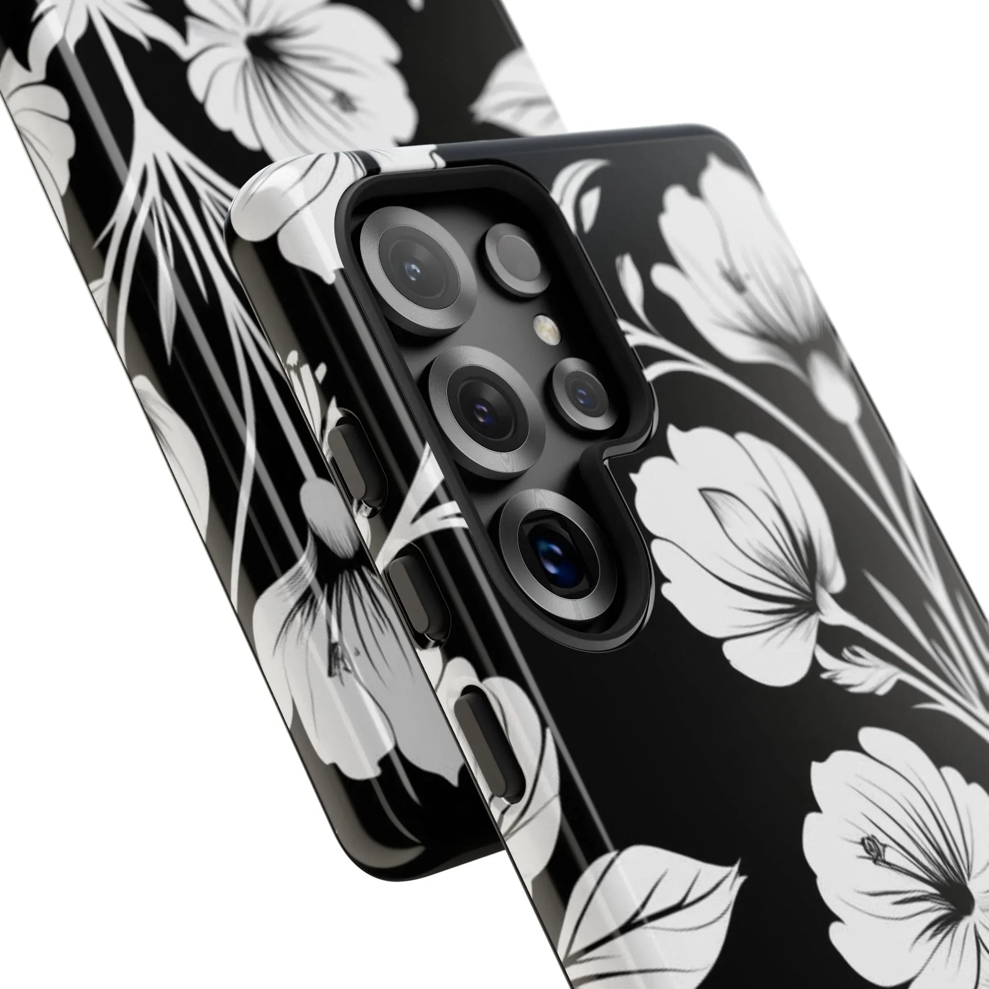 Elegant Floral Phone Case for Galaxy S20-S25 - KARARMDESIGN