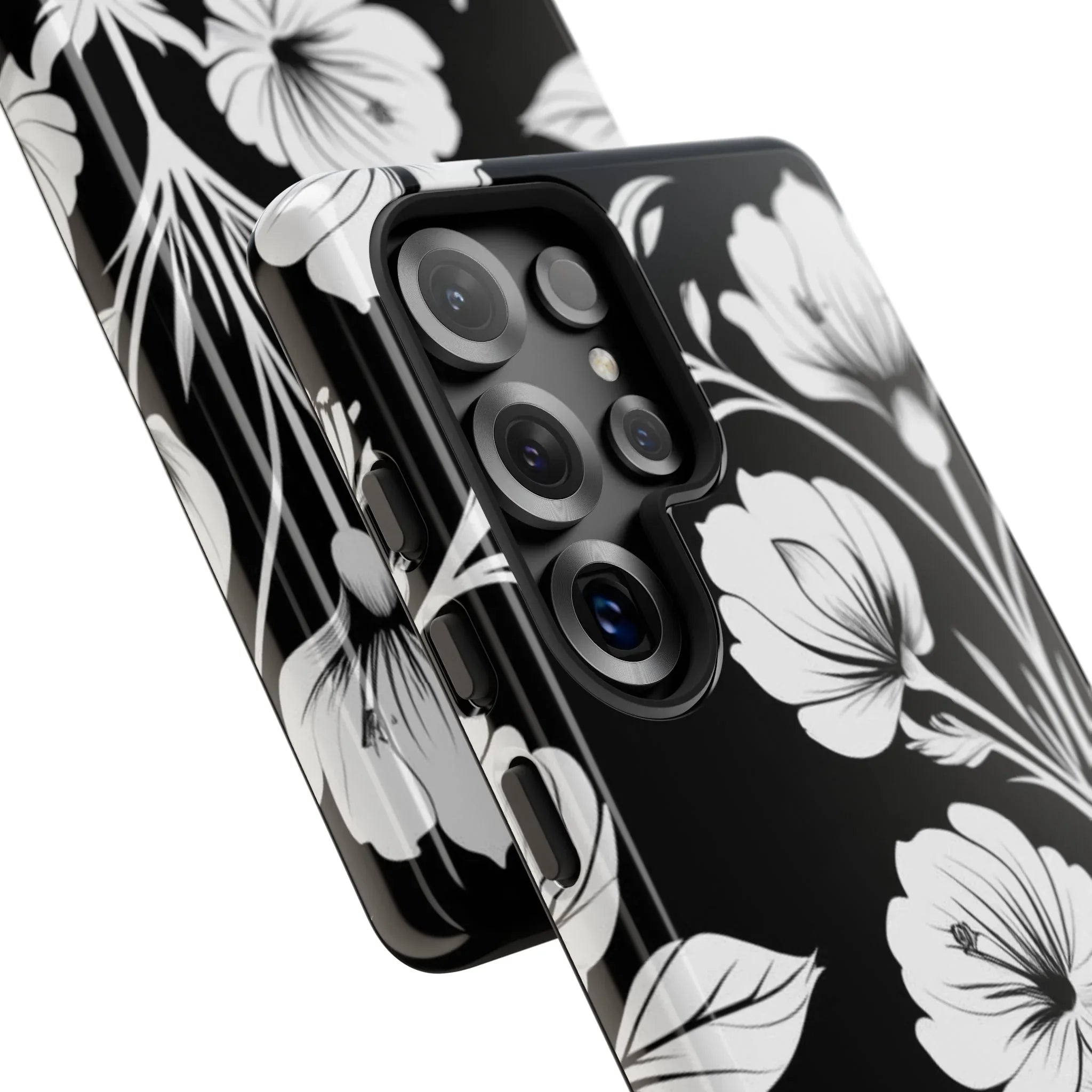 Elegant Floral Phone Case for Galaxy S20-S25 - KARARMDESIGN