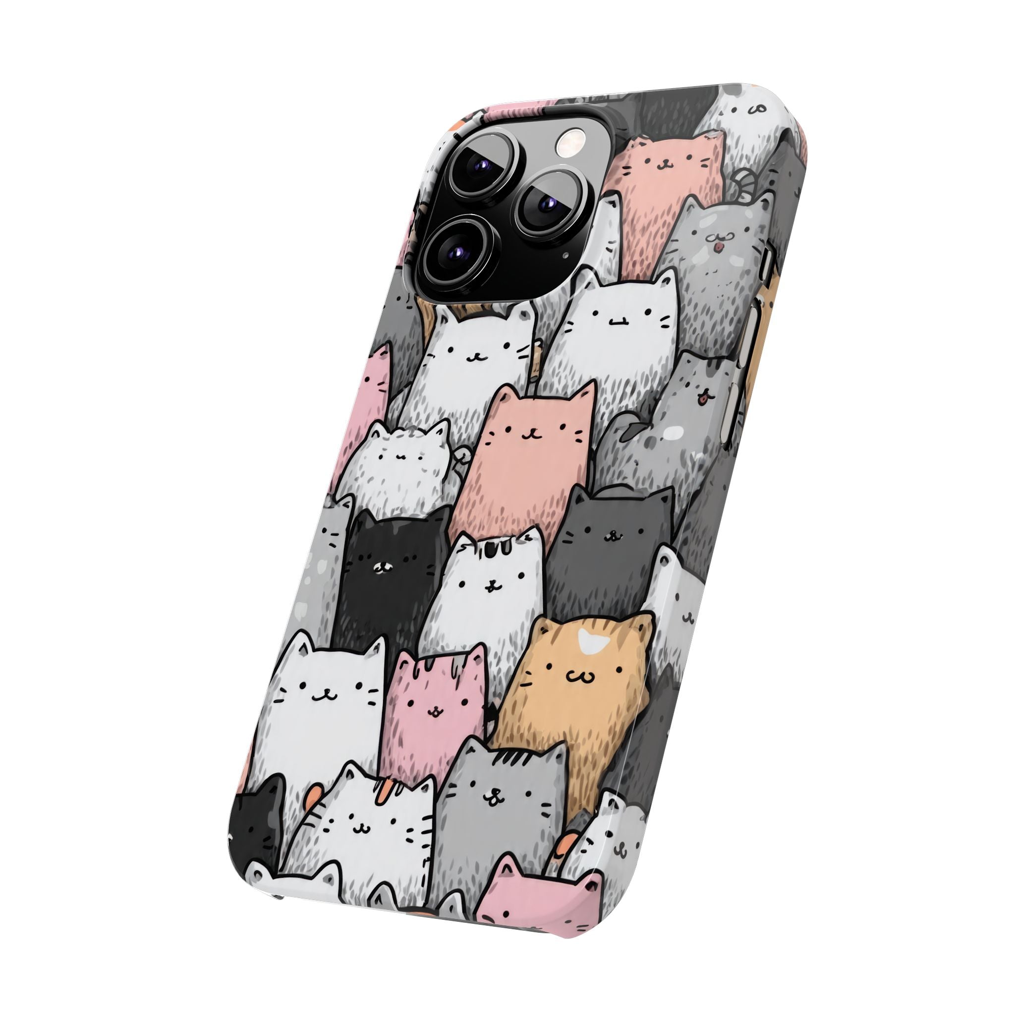 Cat Carnival Phone Case for iPhone 11-17 Models - KARARMDESIGN