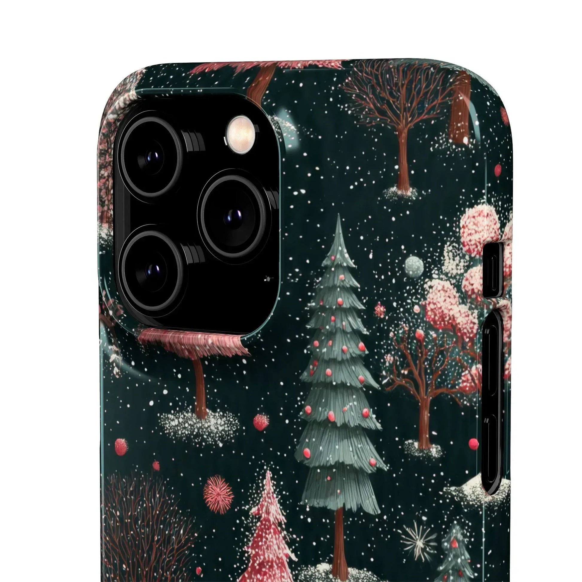 Winter Bloom Forest Phone Case for iPhone 11-17 and Galaxy S20-S25 - KARARMDESIGN