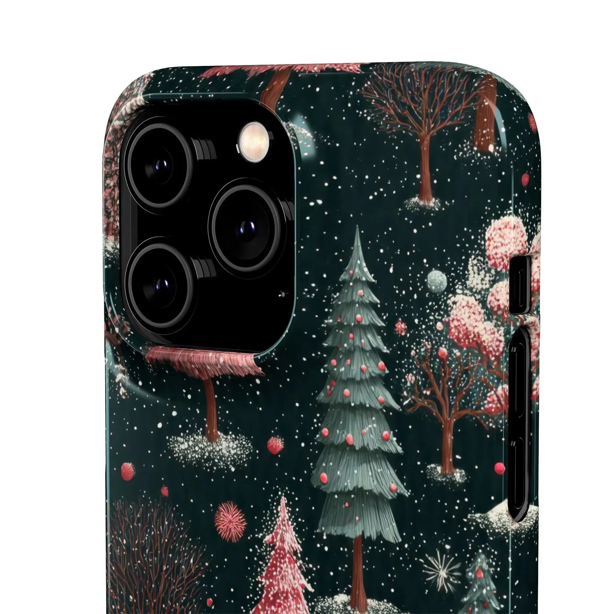 Winter Bloom Forest Phone Case for iPhone 11-17 and Galaxy S20-S25 - KARARMDESIGN