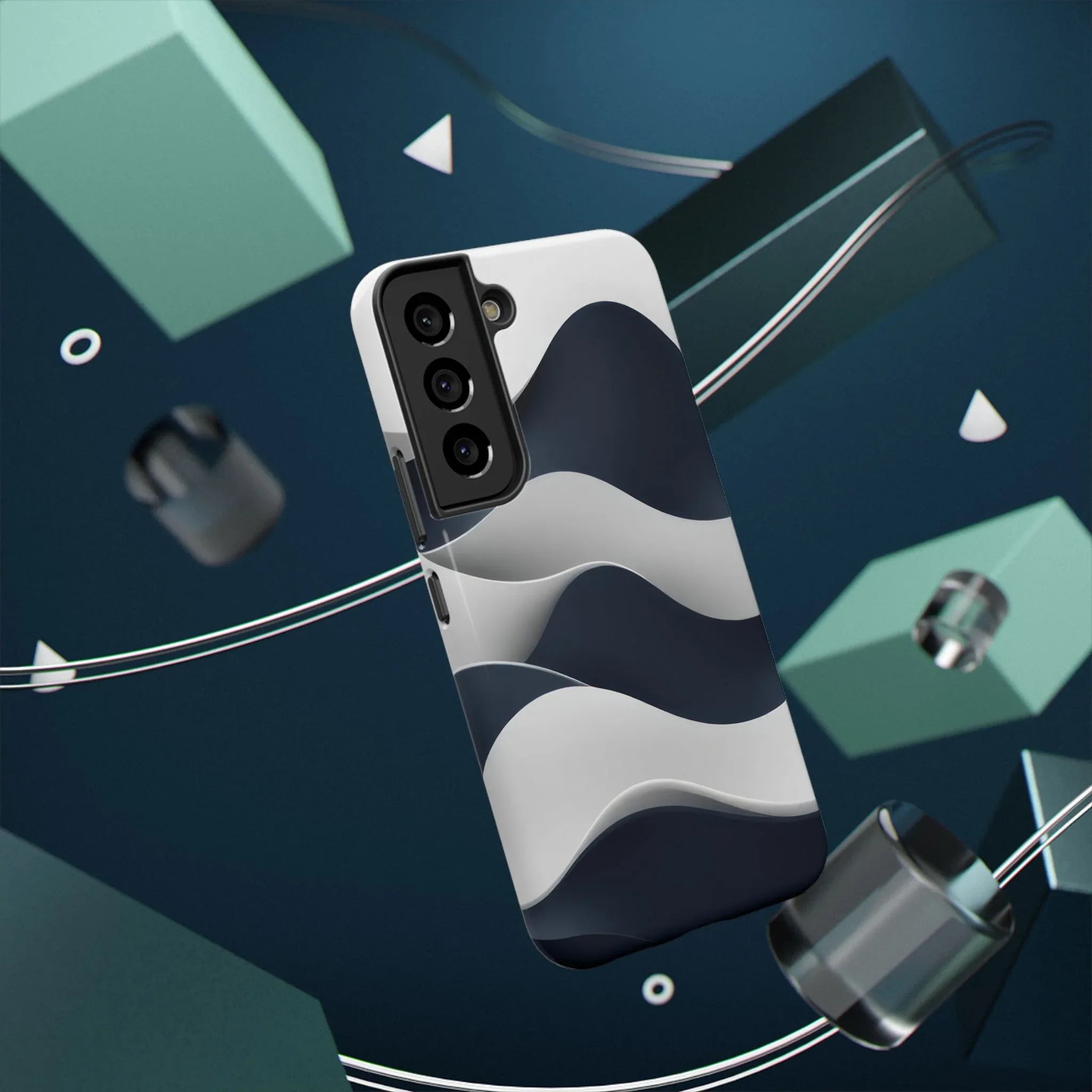 Ocean Flow Phone Case for iPhone 11-17 and Galaxy S21-S22 - KARARMDESIGN