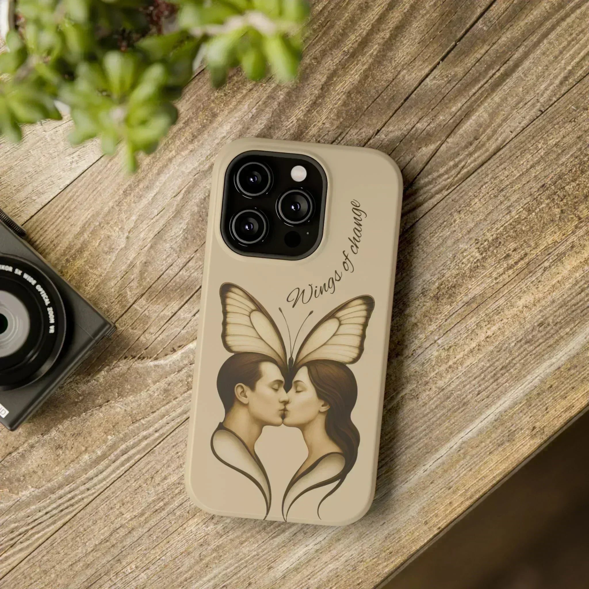 Romantic Butterfly Couple Phone Case for iPhone 12-16 and Galaxy S21-S22 - KARARMDESIGN
