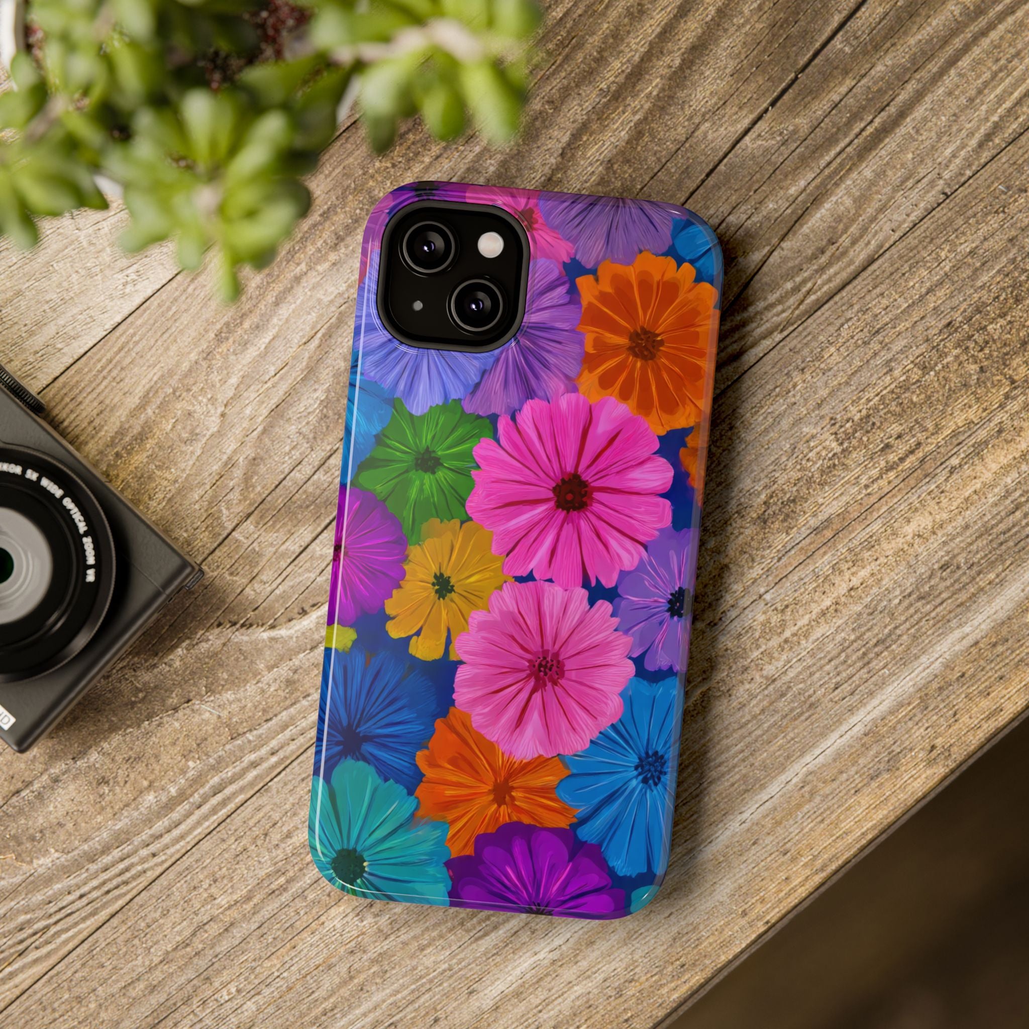 Bloom Pattern Phone Case for iPhone 11-17 and Galaxy S21-S22 Models - KARARMDESIGN
