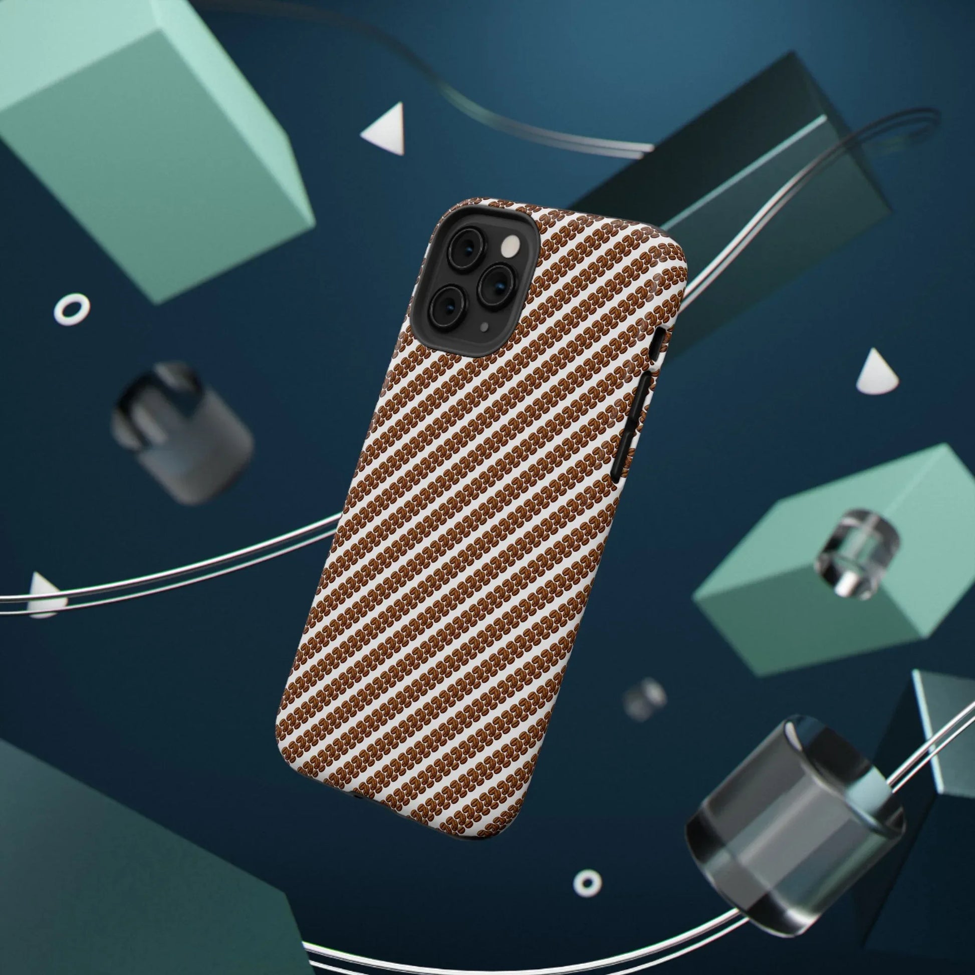 Stylish Coffee Pattern Phone Case for iPhone 11–17 and Galaxy S21–S22 - KARARMDESIGN