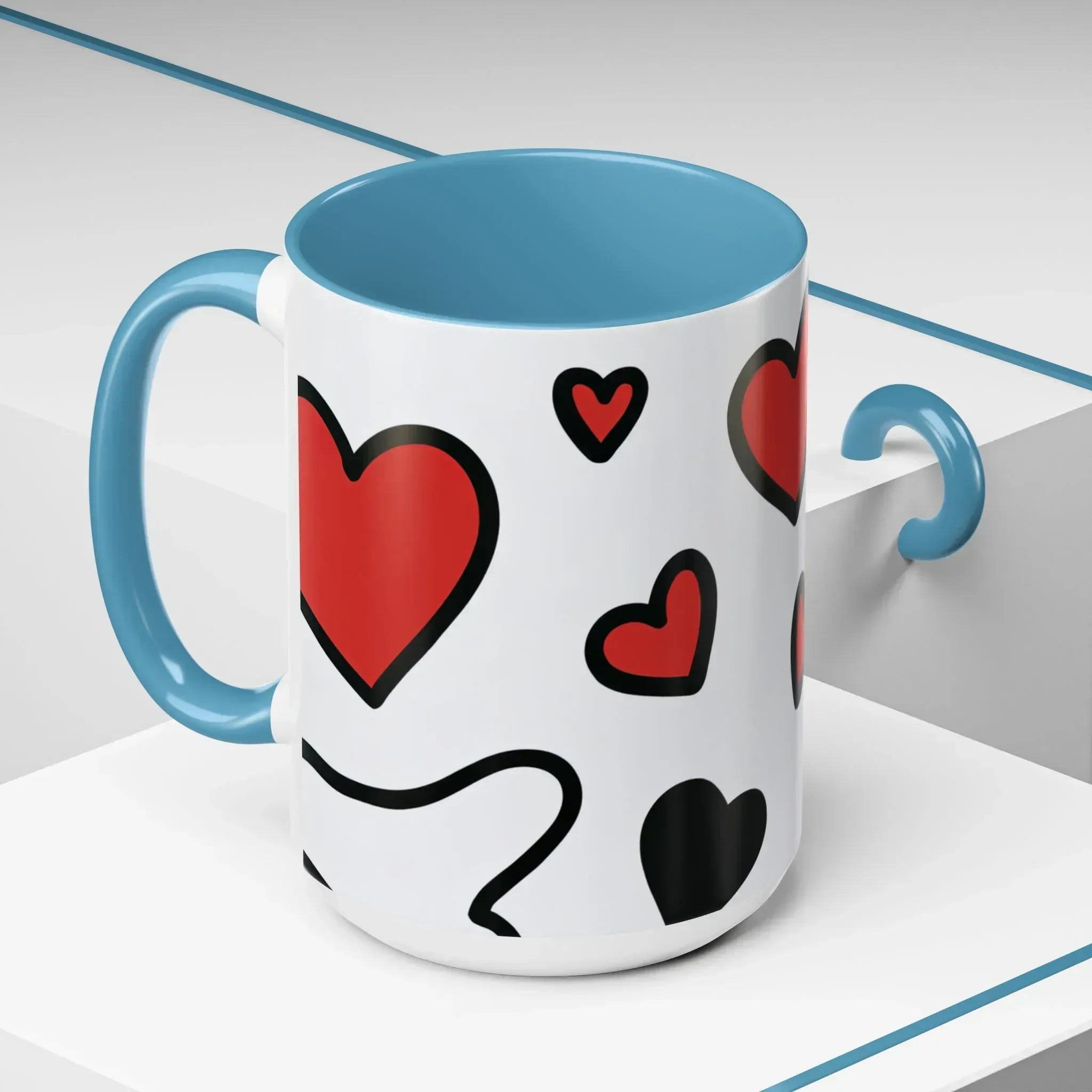 Love Overflow Mug – Accent Coffee Mug (11, 15oz) - KARARMDESIGN