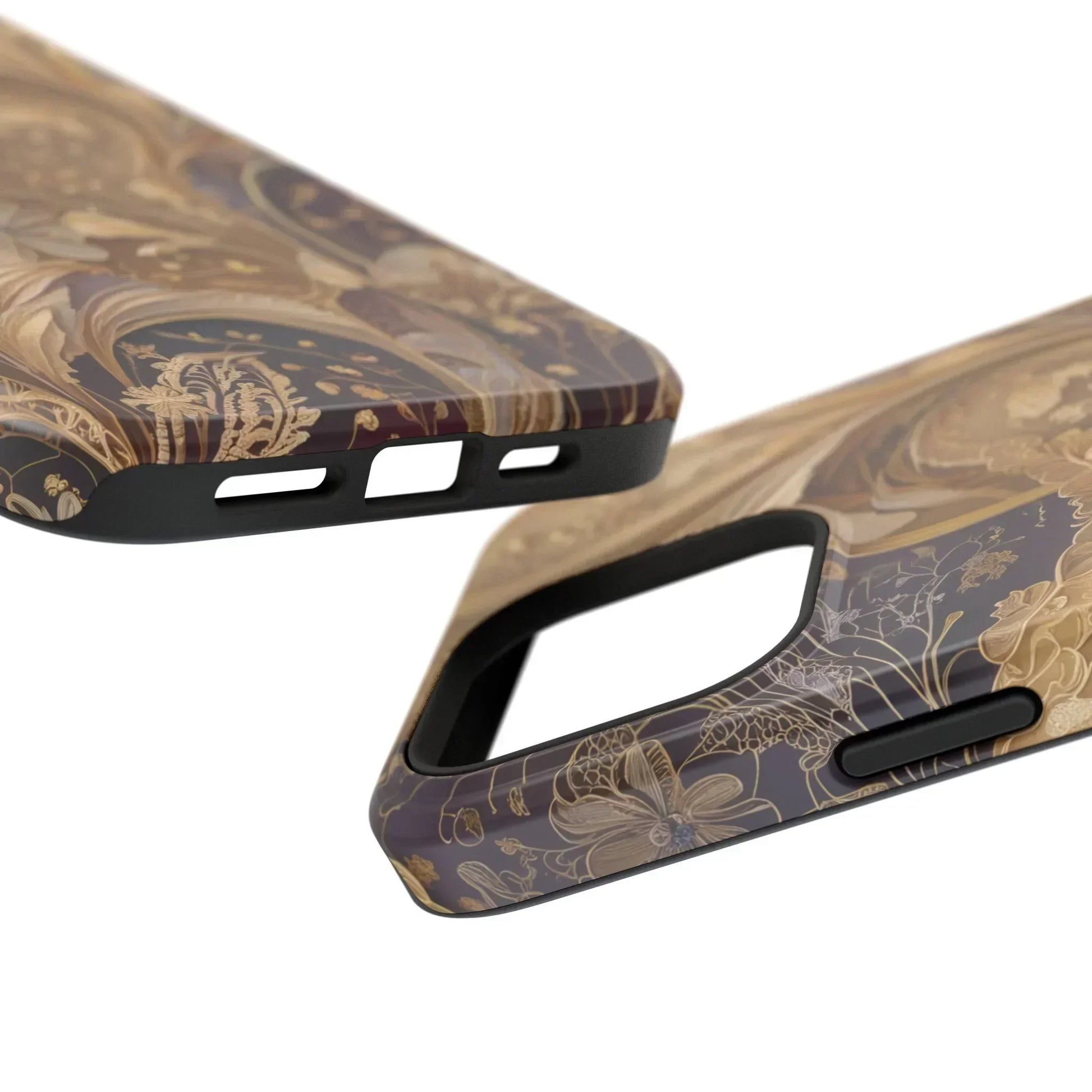 Botanical Luxury Design Impact-Resistant Phone Case for iPhone 12-16 and Galaxy S21-S22 Models - KarArmDesign