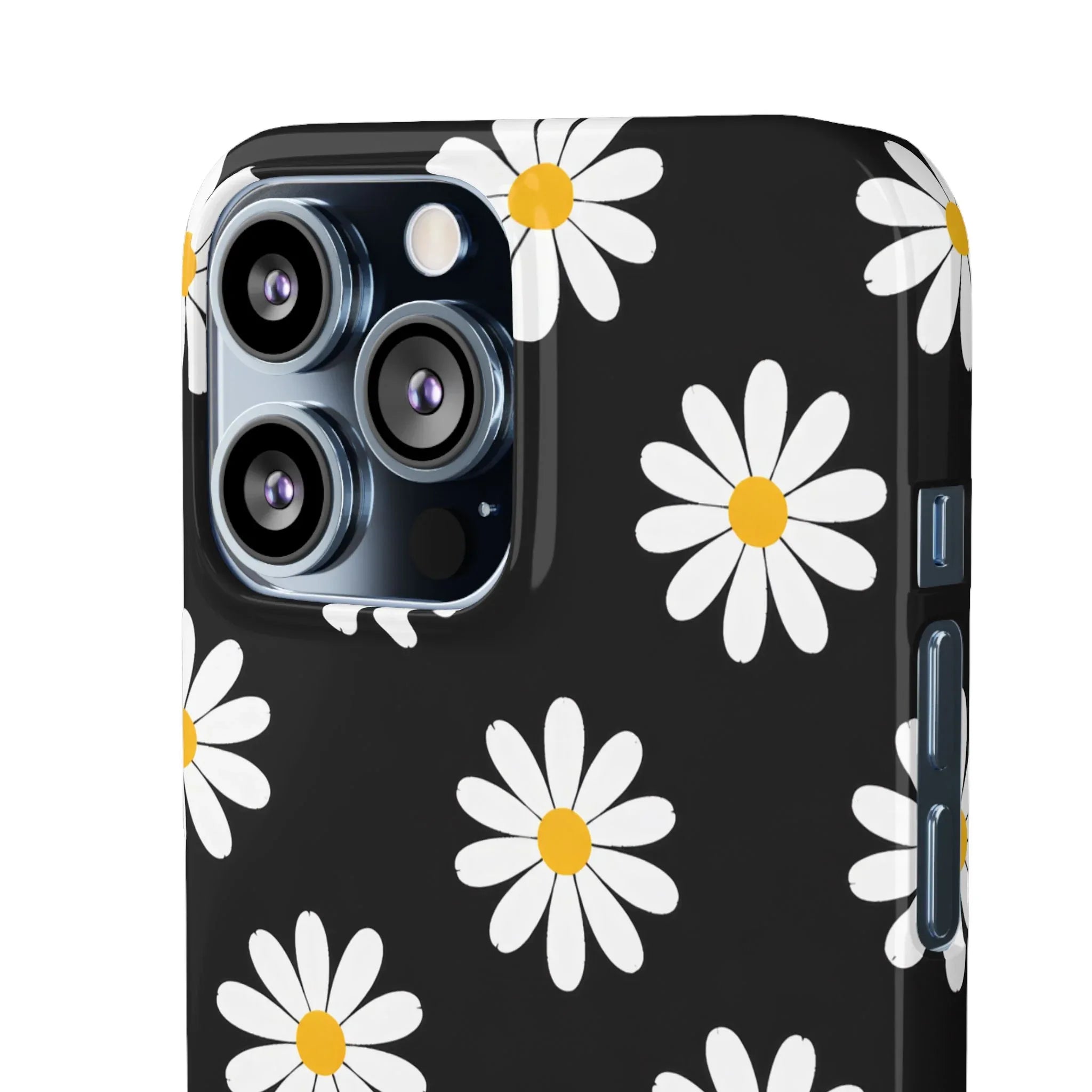 Daisy Charm Phone Case for iPhone 11-17 and Galaxy S20-S25 - KARARMDESIGN