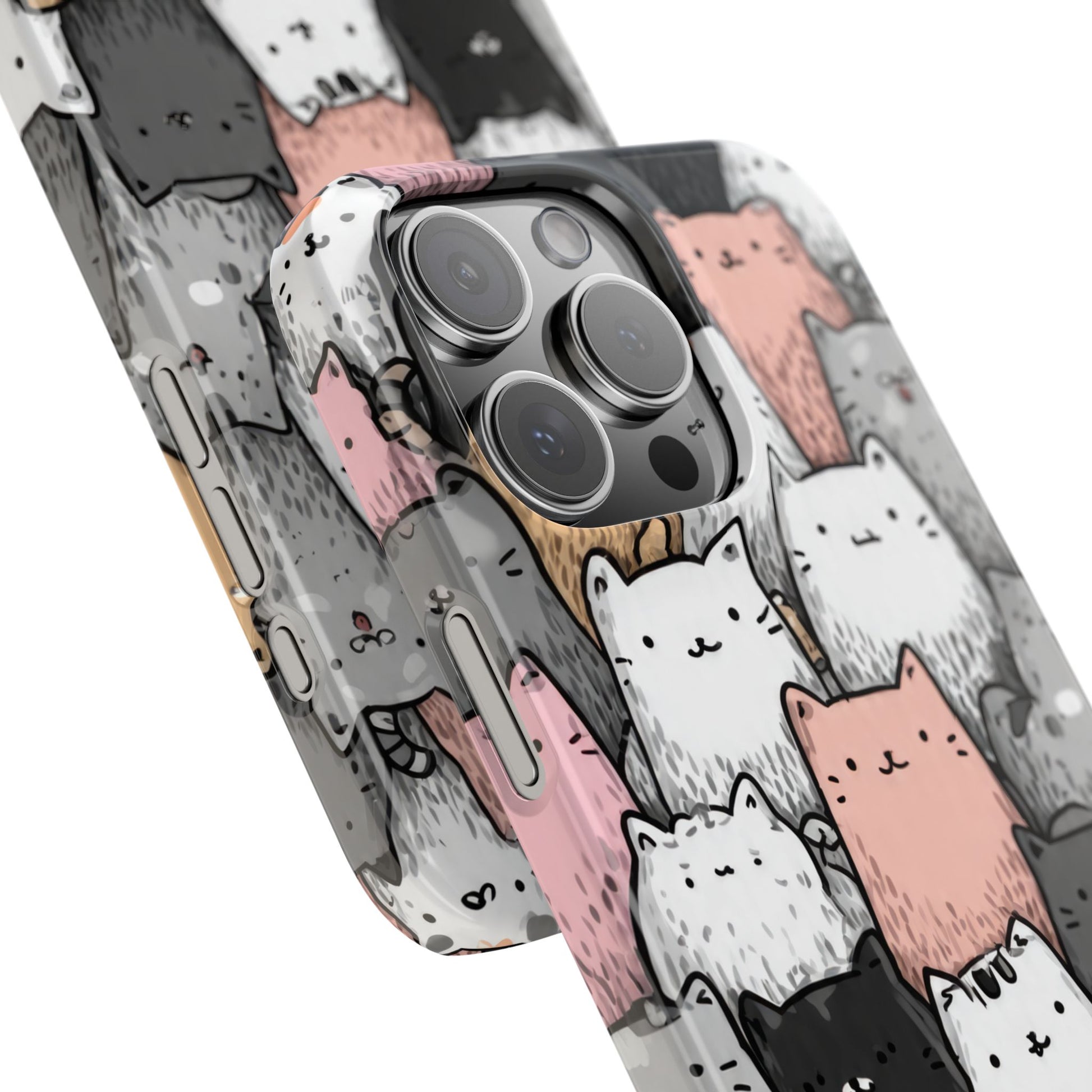 Cat Carnival Phone Case for iPhone 11-17 Models - KARARMDESIGN