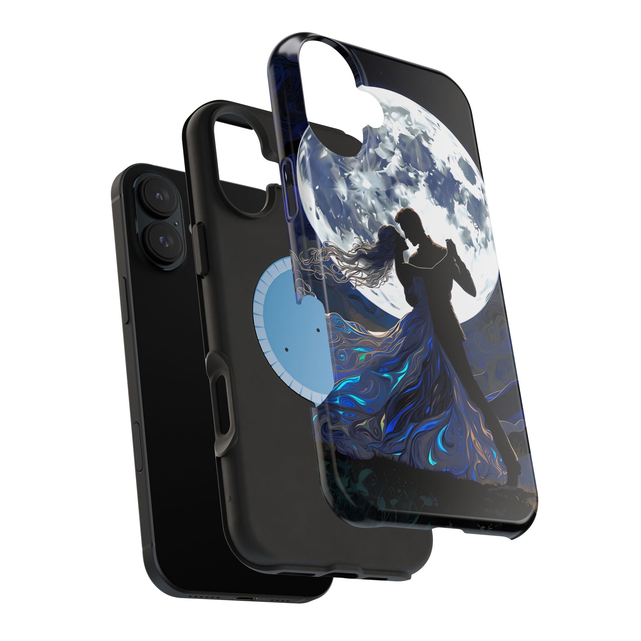 Romantic Moonlight Dance Magnetic Phone Case – iPhone 15–17 & Samsung Galaxy S26
