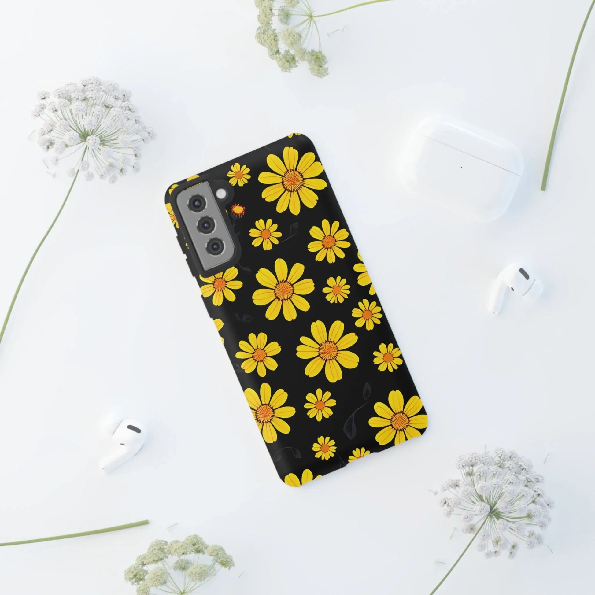 Elegant Floral Phone Case for Samsung Galaxy S20-S25 - KARARMDESIGN