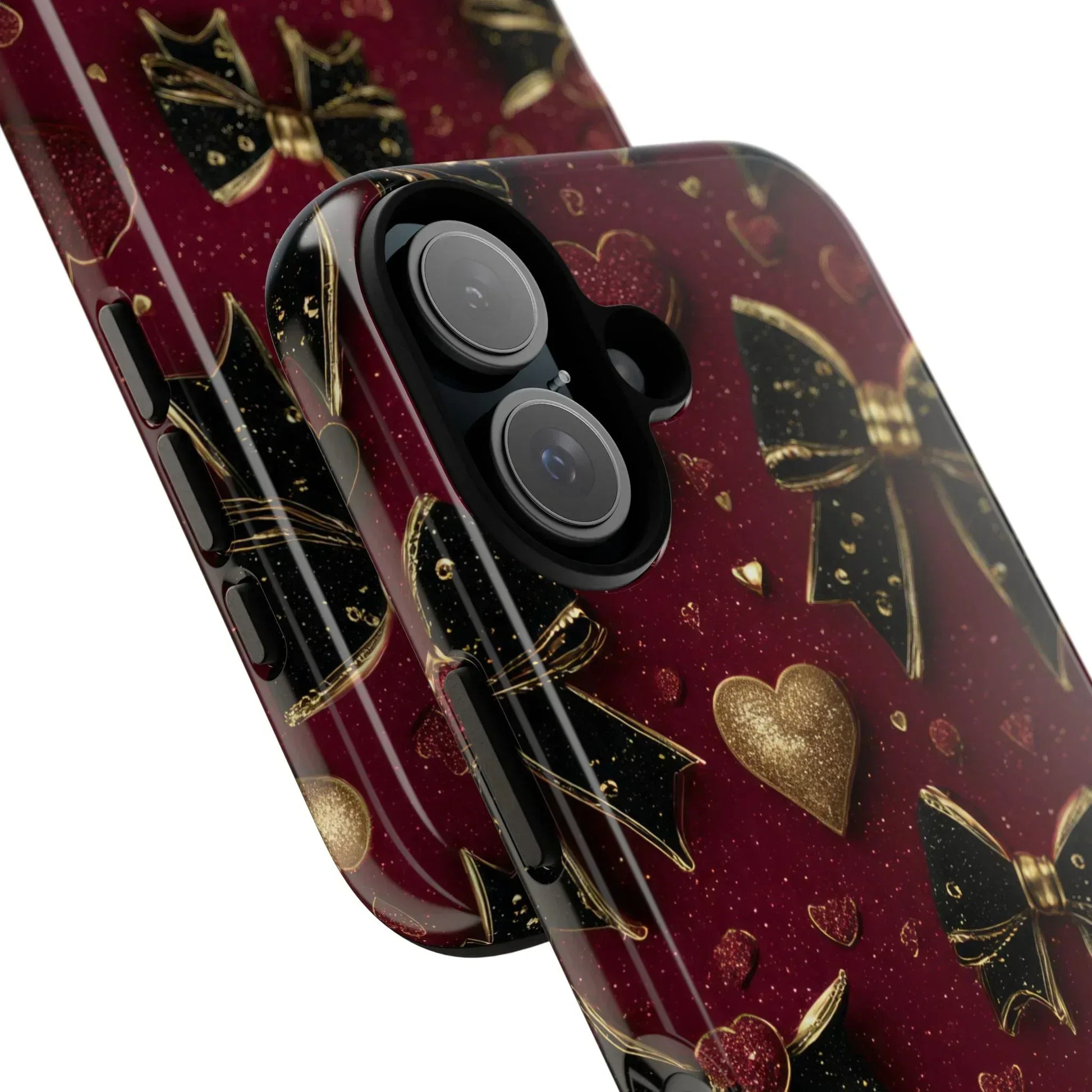 Velvet Valentine Charm Phone Case for iPhone 11-17 and Galaxy S10-S25 - KARARMDESIGN