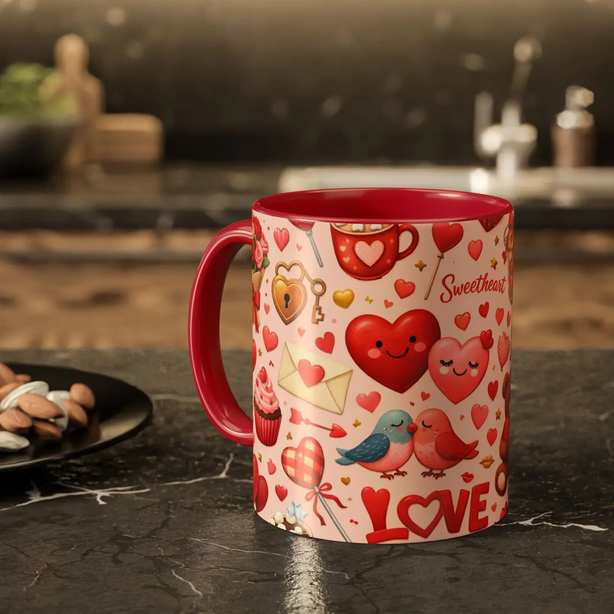 Sweetheart Love Mug - Colorful Mugs (11oz, 15oz) - KARARMDESIGN