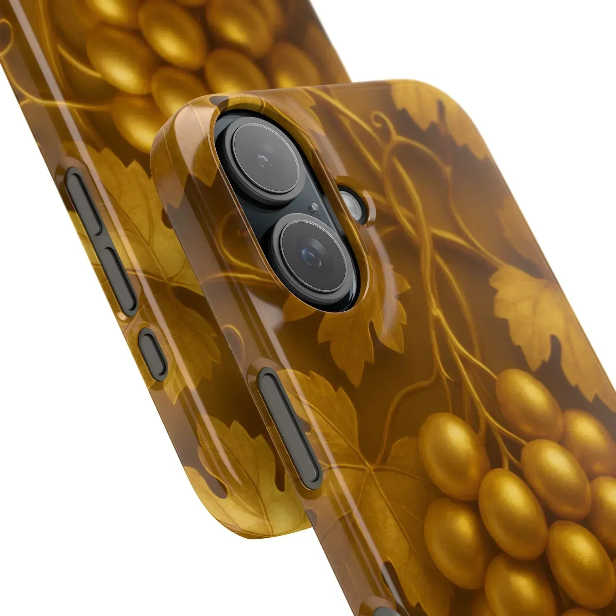 Golden Grapes Phone Case for iPhone 8–16 - KARARMDESIGN