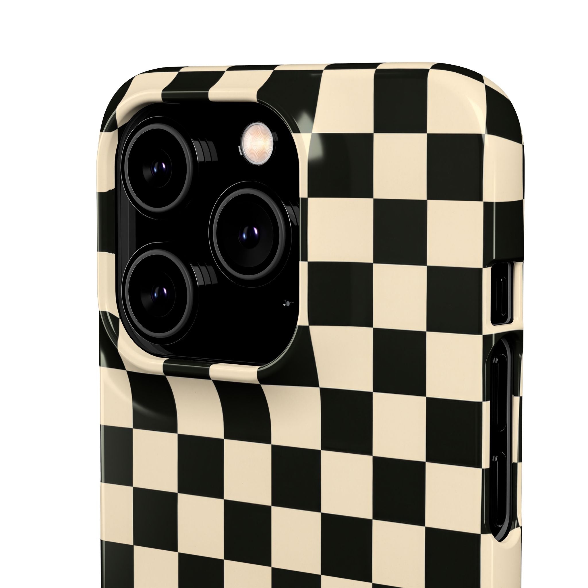 Stylish Matte Checker Phone Case for iPhone 11-17 & Galaxy S20-S26