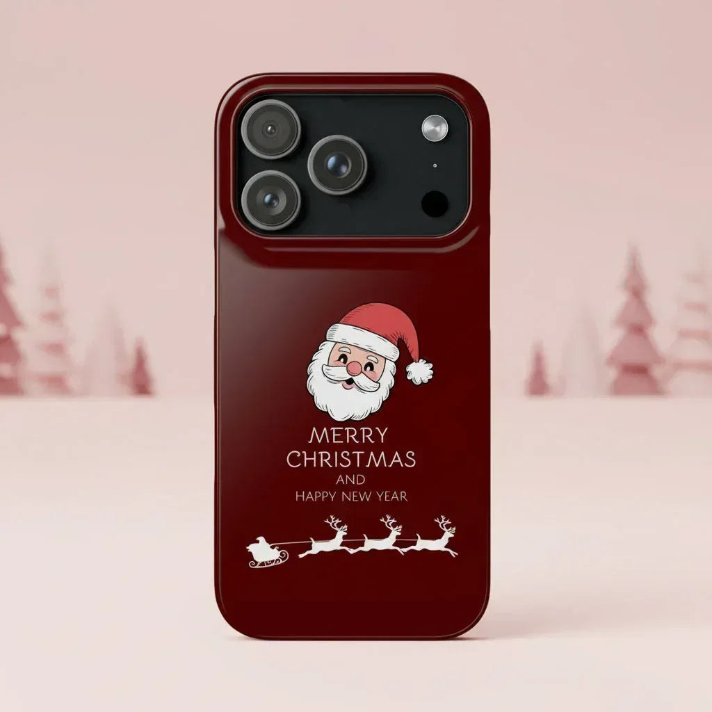 Crimson Claus Phone Case for iPhone 8-17 and Galaxy S20-S25 - KARARMDESIGN