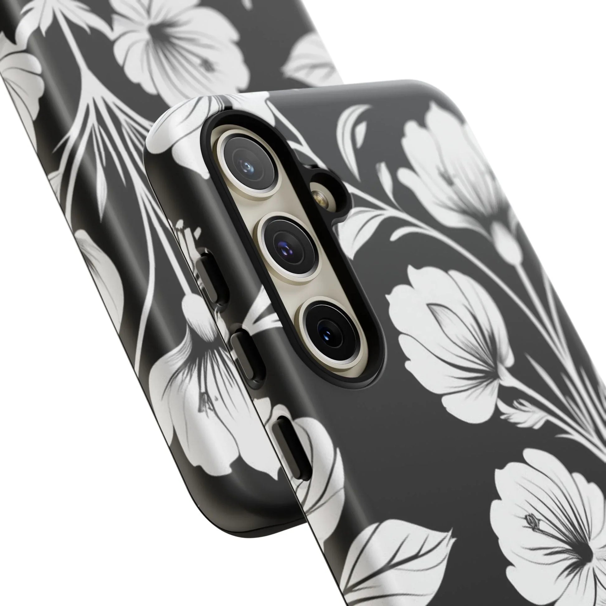Elegant Floral Phone Case for Galaxy S20-S25 - KARARMDESIGN
