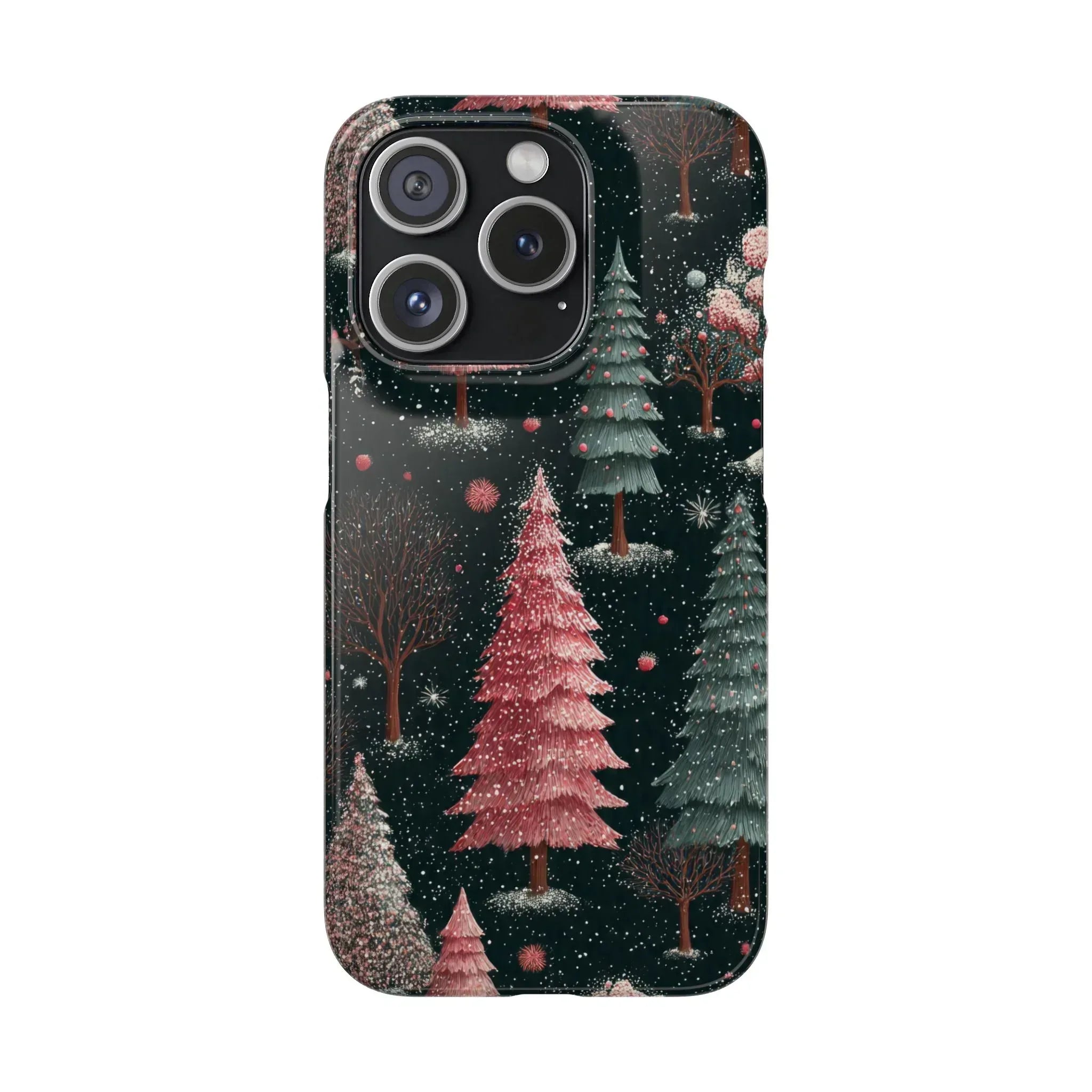 Winter Bloom Forest Phone Case for iPhone 11-17 and Galaxy S20-S25 - KARARMDESIGN