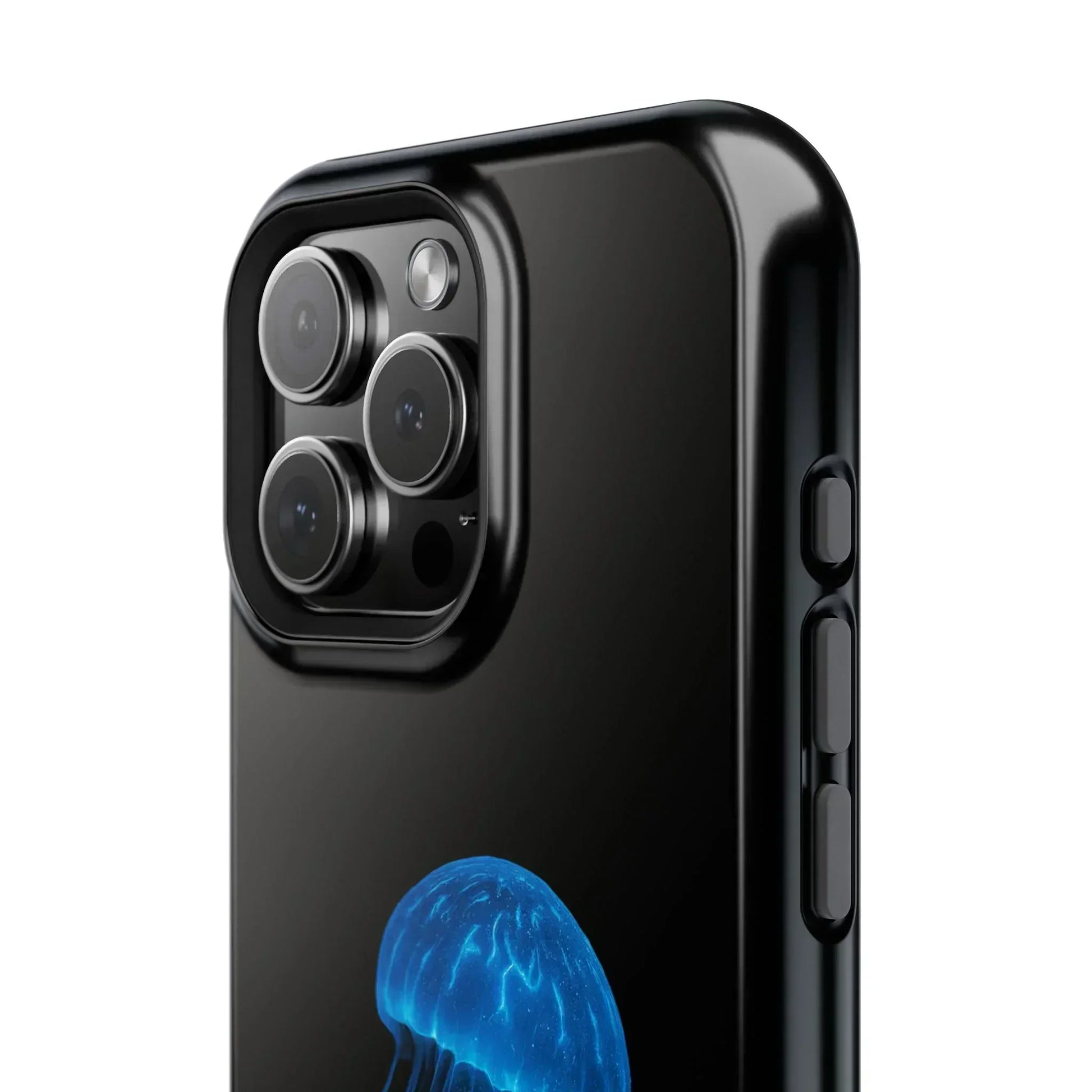Blue Jellyfish Phone Case for iPhone 12-16 and Samsung Galaxy S21-S22 Models - KarArmDesign