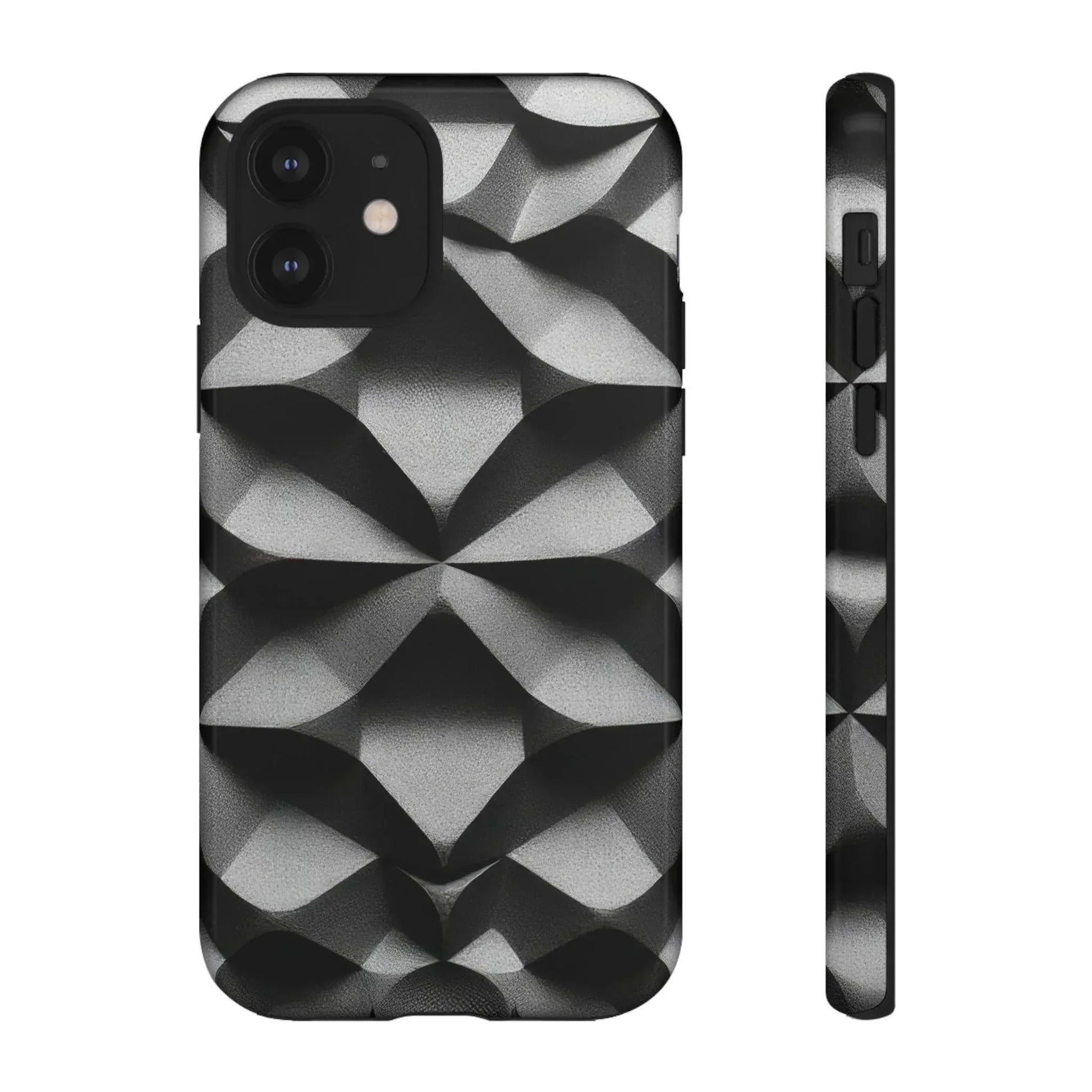 3D Geometric Phone Case for iPhone 8–17 - KARARMDESIGN