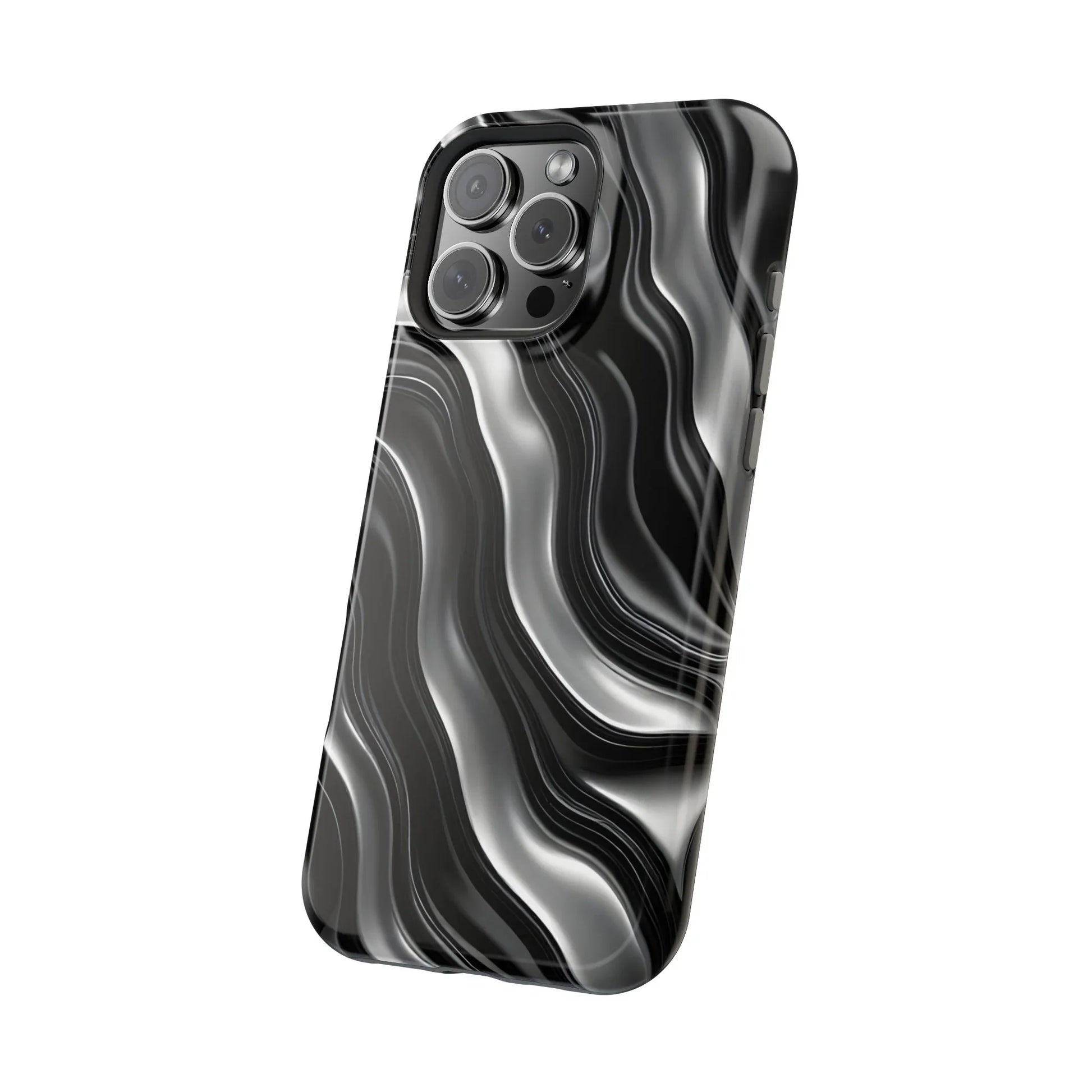 Wavy Illusion Marble Phone Case for iPhone 13-17 - KARARMDESIGN