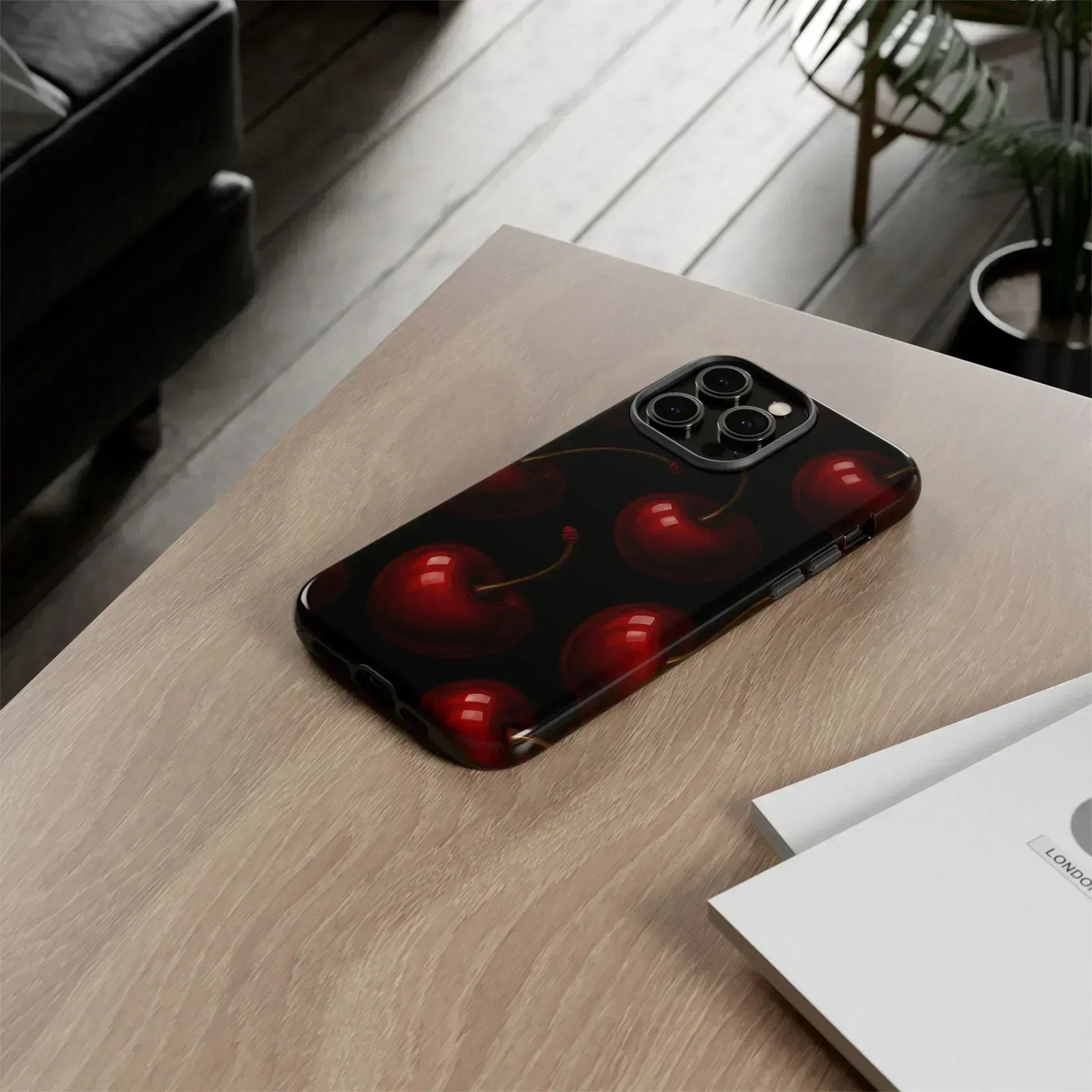 Cherry Phone Case for iPhone X-16 and Galaxy S20-S25 - KARARMDESIGN