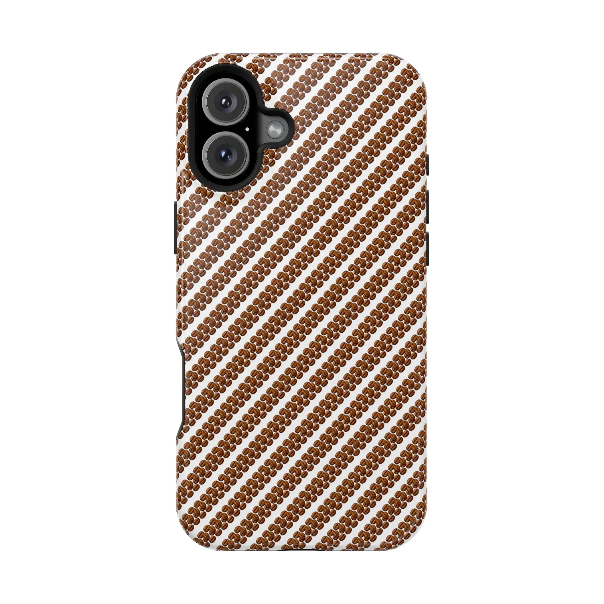 Stylish Coffee Pattern Phone Case for iPhone 11–17 and Galaxy S21–S22 - KARARMDESIGN