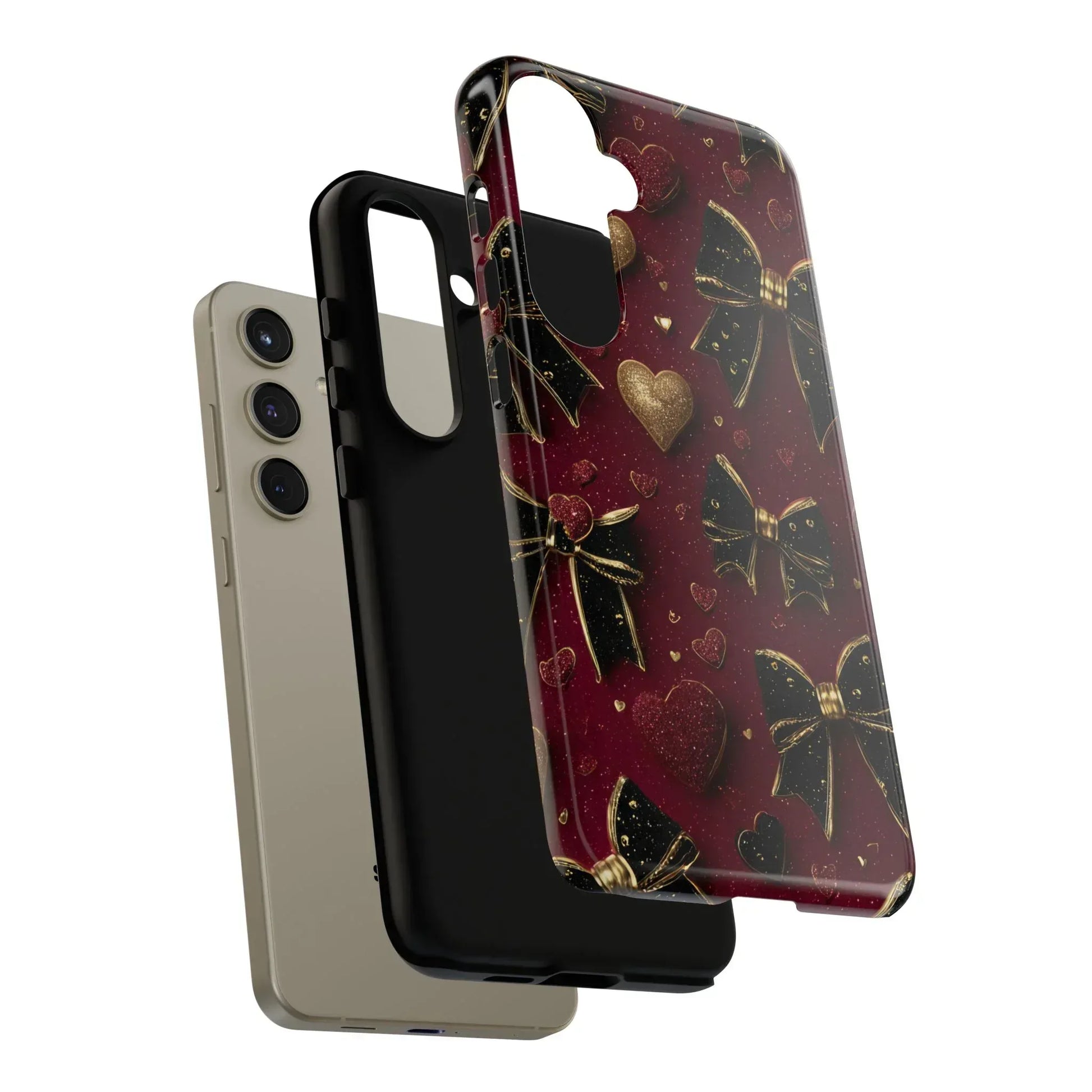 Velvet Valentine Charm Phone Case for iPhone 11-17 and Galaxy S10-S25 - KARARMDESIGN