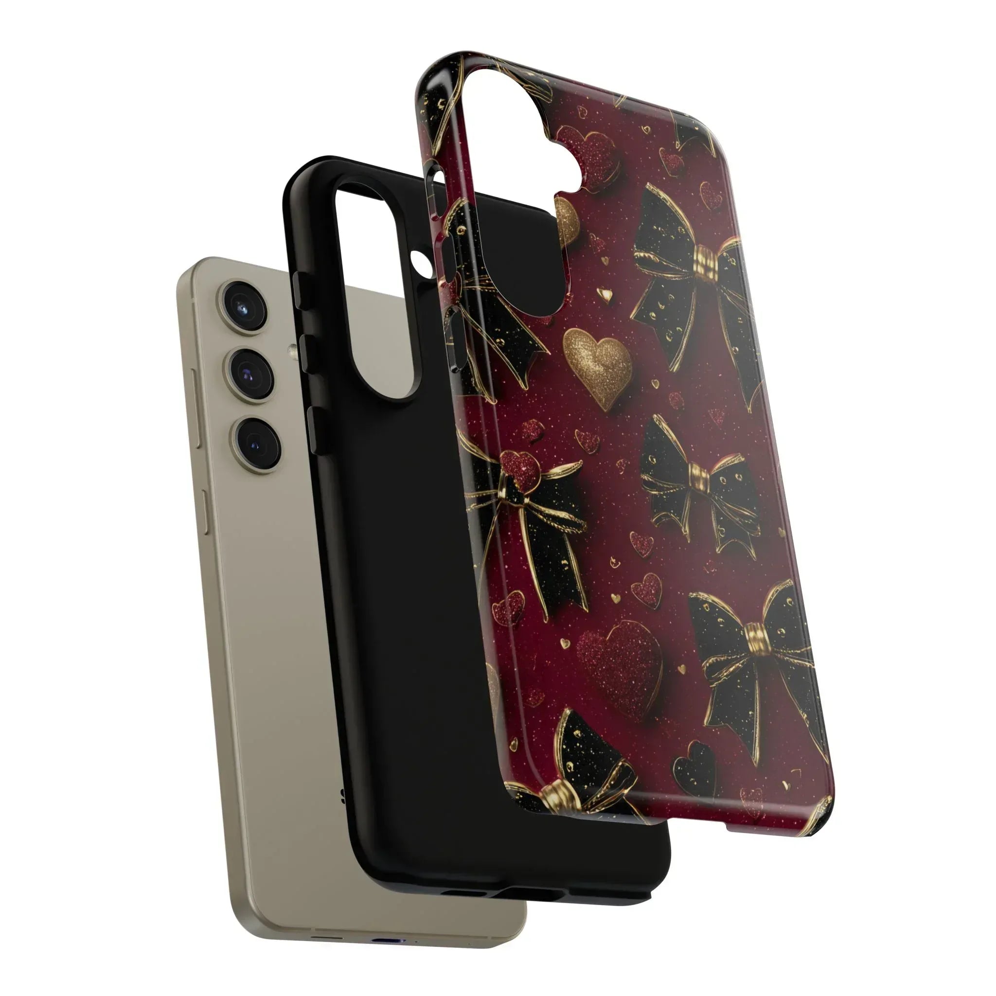 Velvet Valentine Charm Phone Case for iPhone 11-17 and Galaxy S10-S25 - KARARMDESIGN