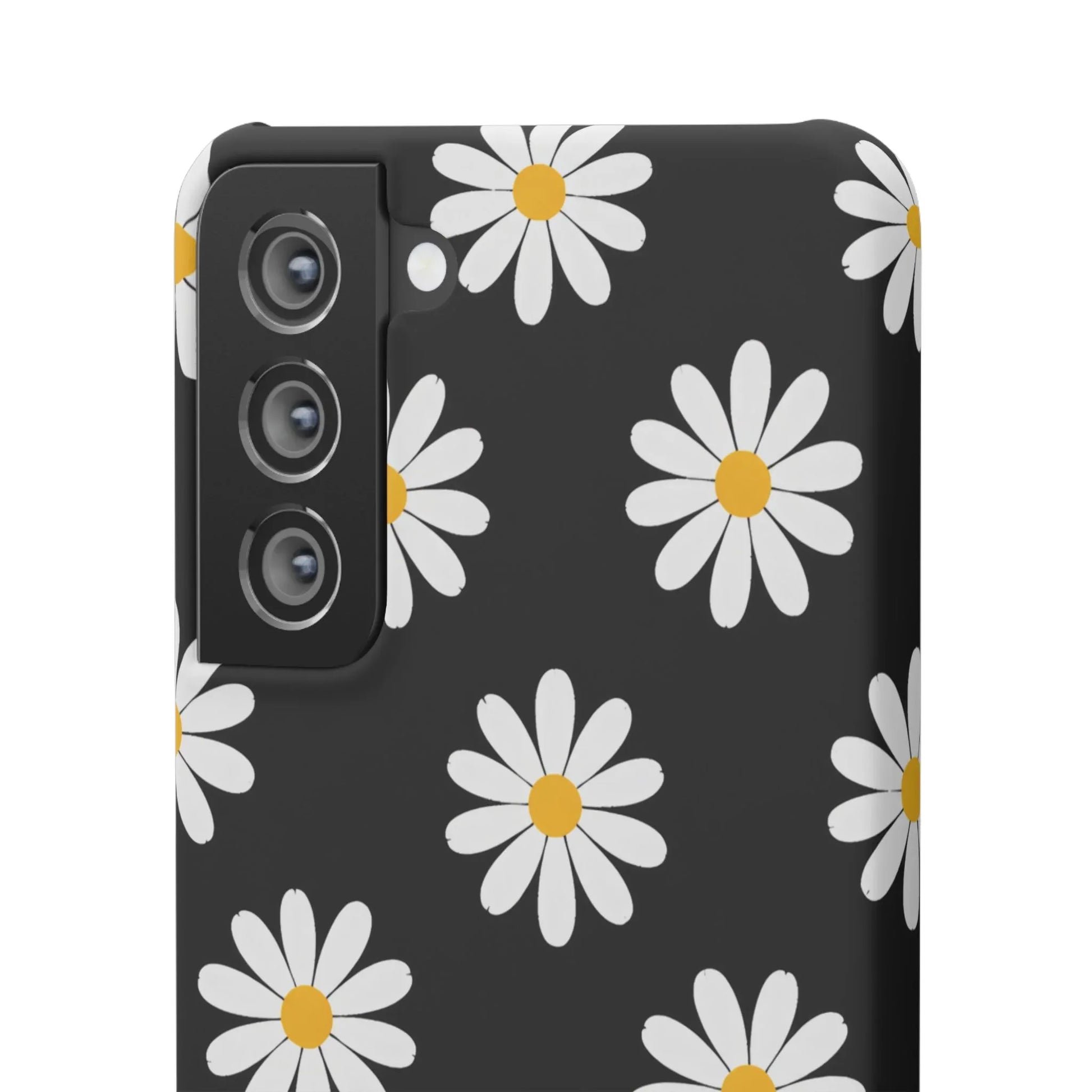 Daisy Charm Phone Case for iPhone 11-17 and Galaxy S20-S25 - KARARMDESIGN