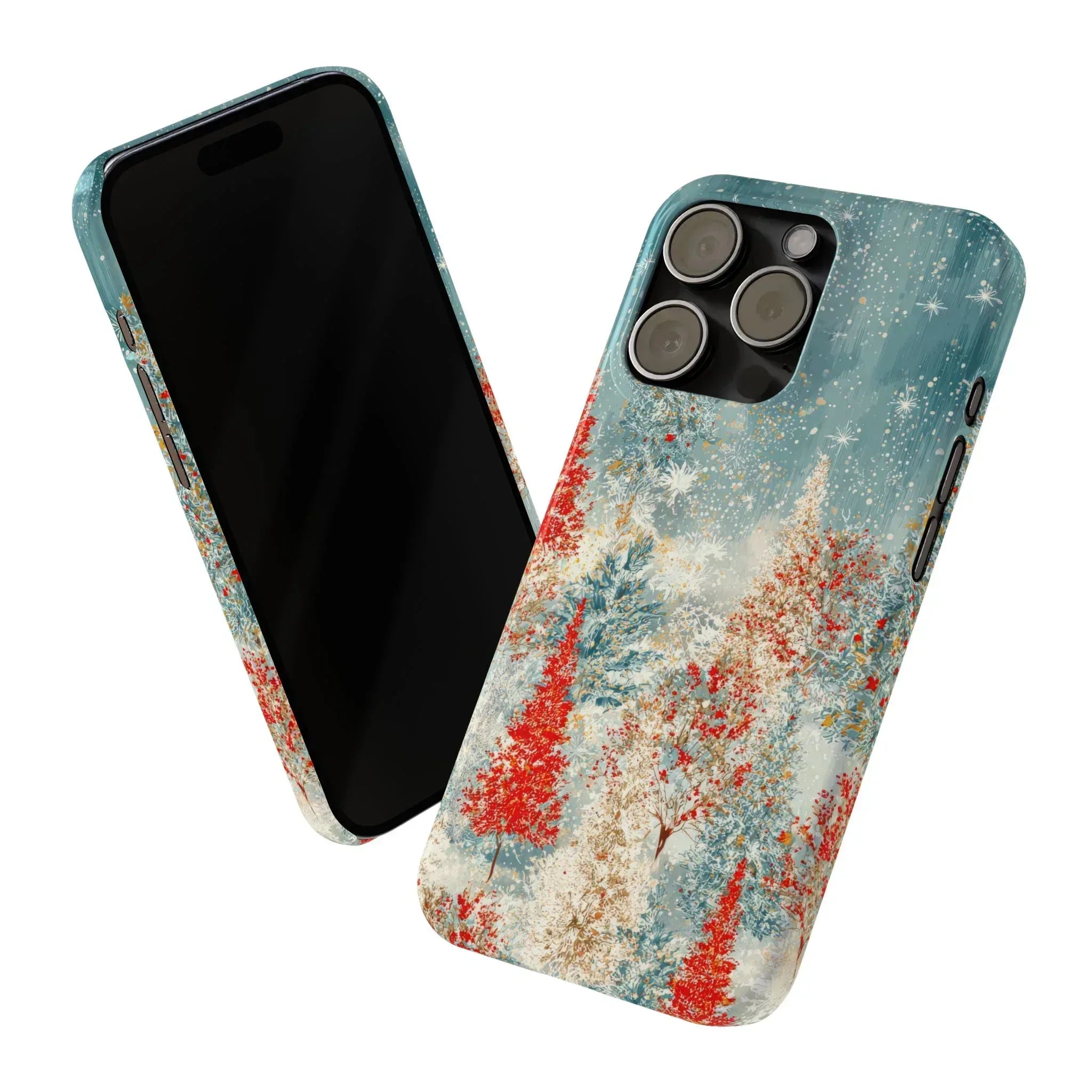 Snowy Forest Phone Case for iPhone 11-17 - KARARMDESIGN